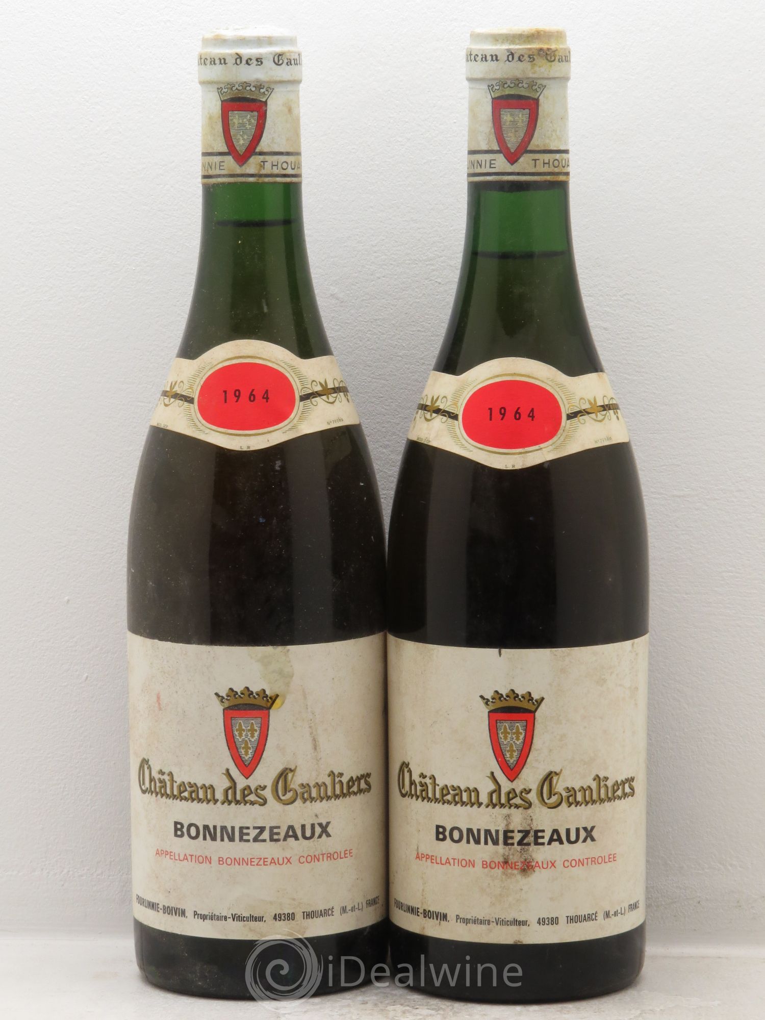 Bonnezeaux Château des Ganliers 1964 - Lotto di 2 bottiglie - 0