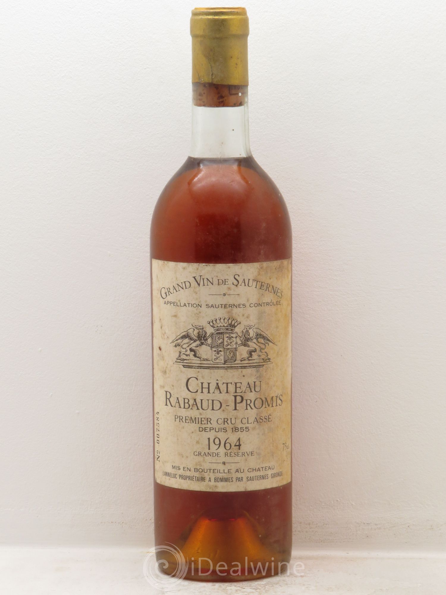 Château Rabaud Promis 1er Grand Cru Classé 1964 - Posten von 1 Flasche - 0