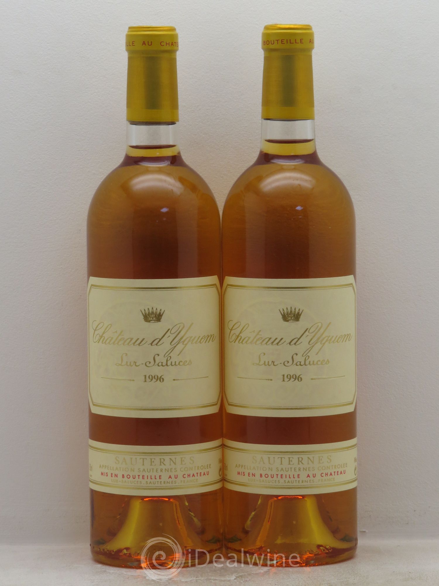 Château d' Yquem 1er Cru Classé Supérieur 1996 - Lotto di 2 bottiglie - 0