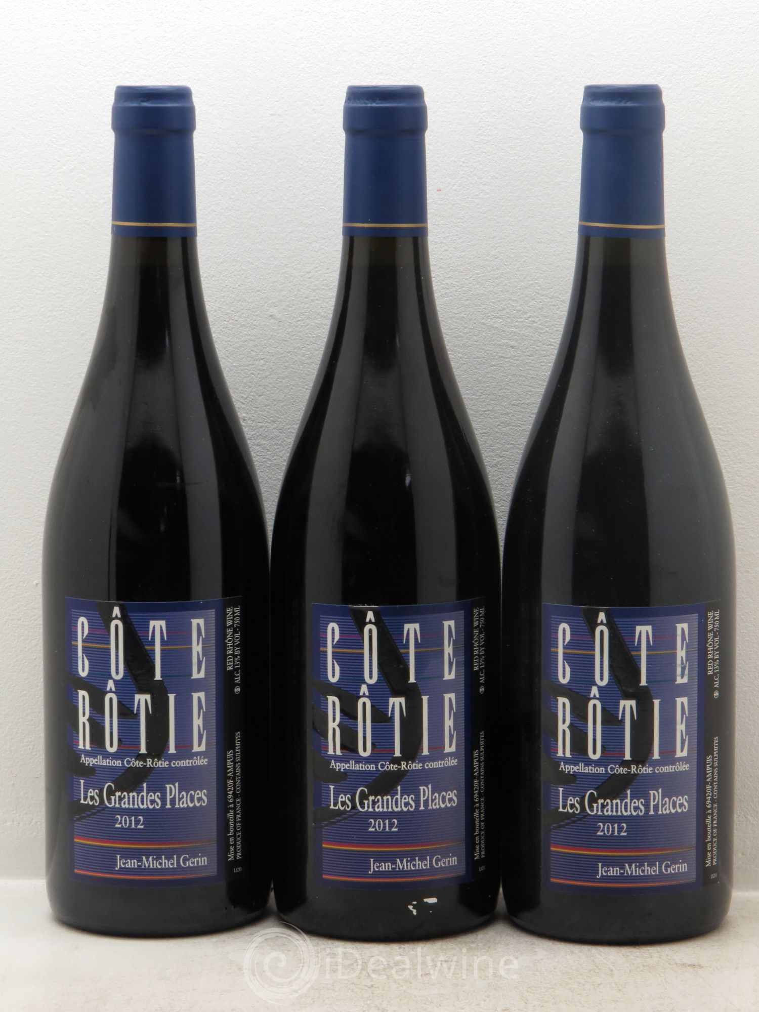 Côte-Rôtie Les Grandes Places Jean-Michel Gerin 2012 - Lot de 3 bouteilles - 0