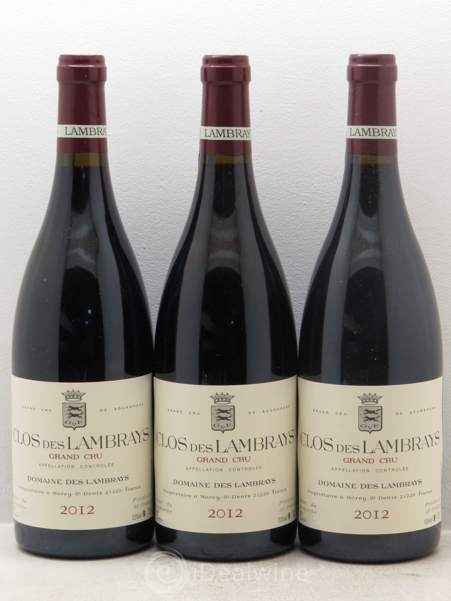 Clos des Lambrays Grand Cru Domaine des Lambrays 2012 - Lot de 3 bouteilles - 0