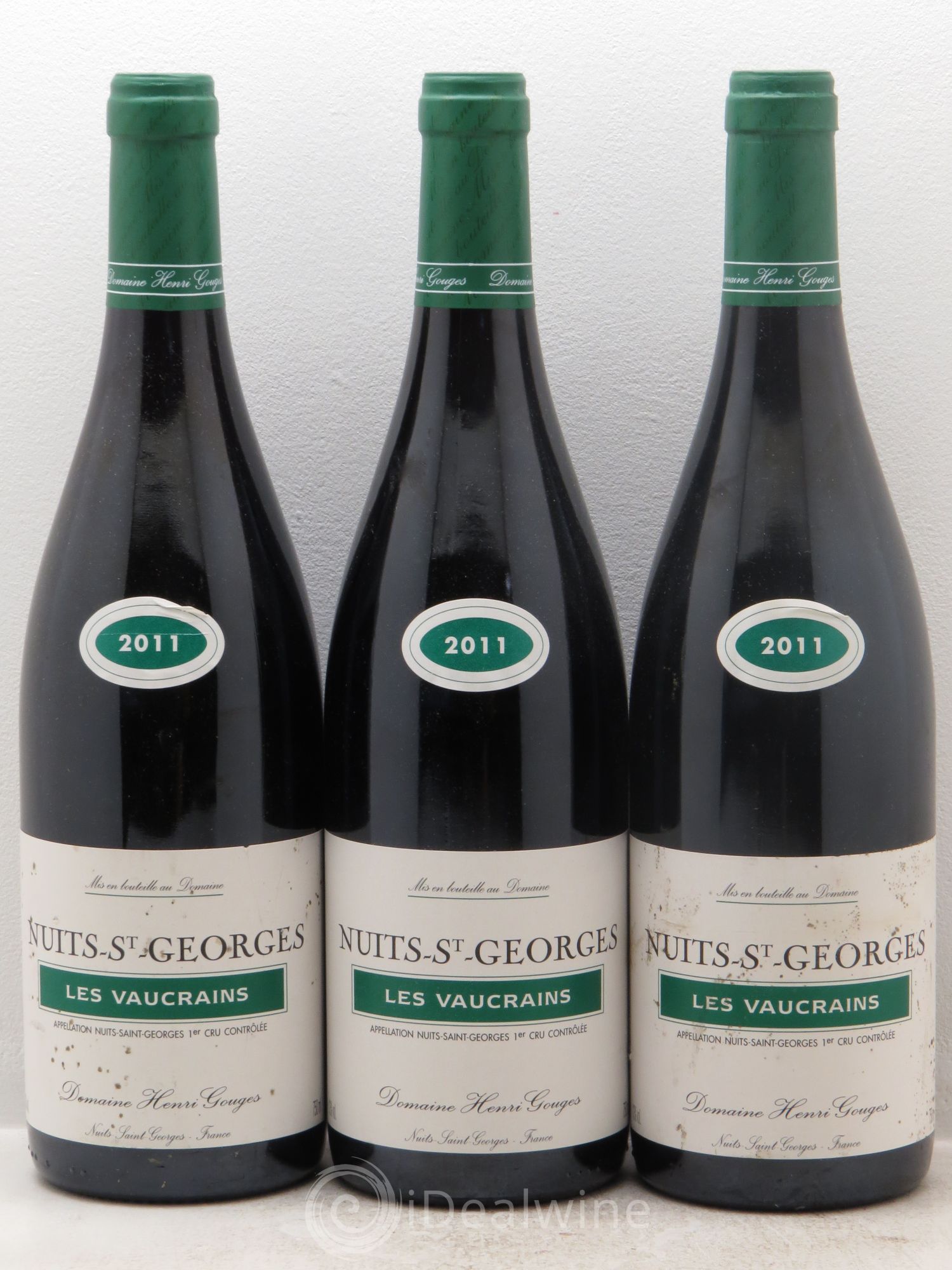 Nuits-Saint-Georges 1er Cru Les Vaucrains Henri Gouges 2011 - Lot de 3 bouteilles - 0