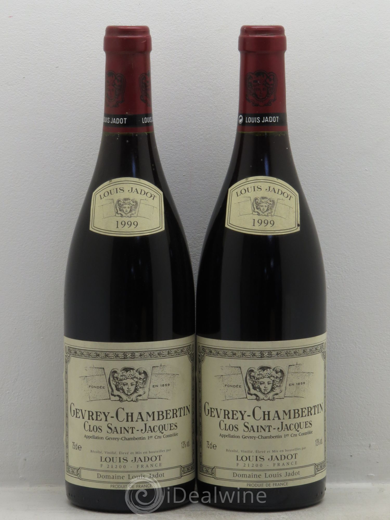 Gevrey-Chambertin 1er Cru Clos Saint Jacques Domaine Louis Jadot 1999 - Lot de 2 bouteilles - 0
