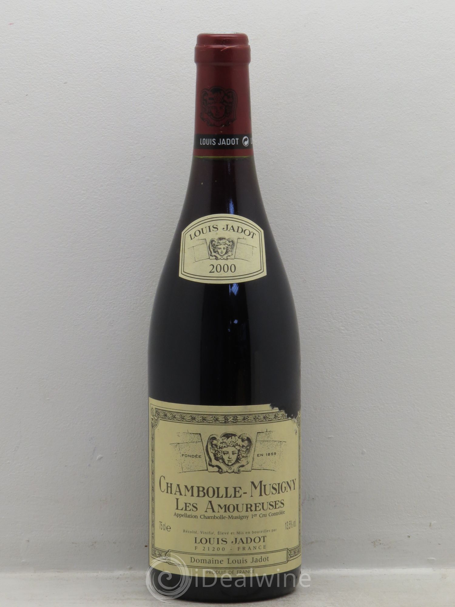 Chambolle-Musigny 1er Cru Les Amoureuses Domaine Louis Jadot 2000 - Lot de 1 bouteille - 0