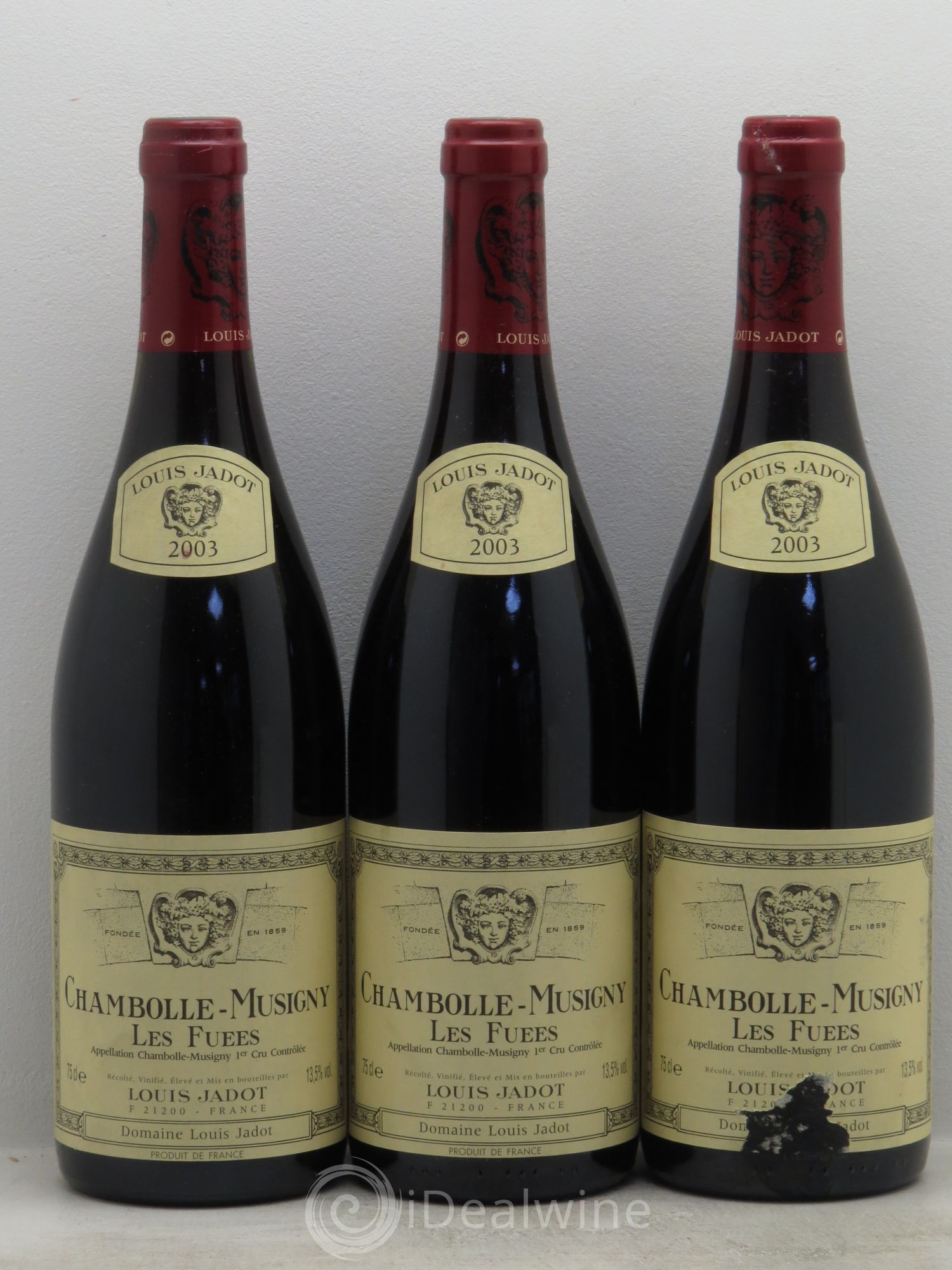 Chambolle-Musigny 1er Cru 2003 - Lot de 3 bouteilles - 0