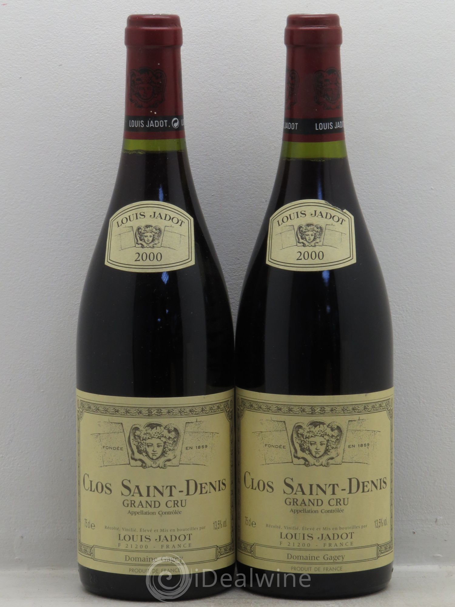 Clos Saint-Denis Grand Cru Maison Louis Jadot 2000 - Lot de 2 bouteilles - 0