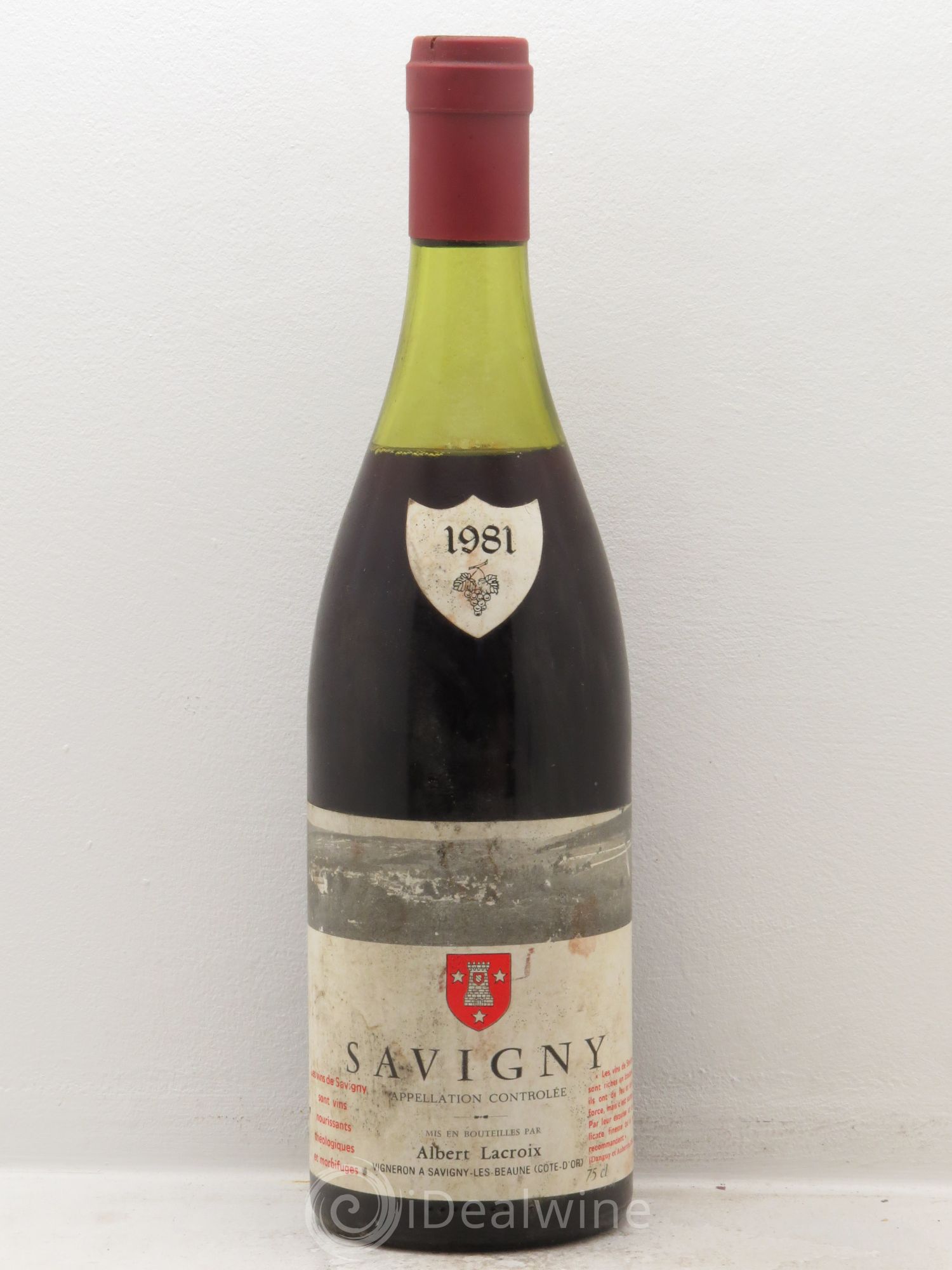 Savigny-lès-Beaune Albert Lacroix 1981 - Lot de 1 bouteille - 0
