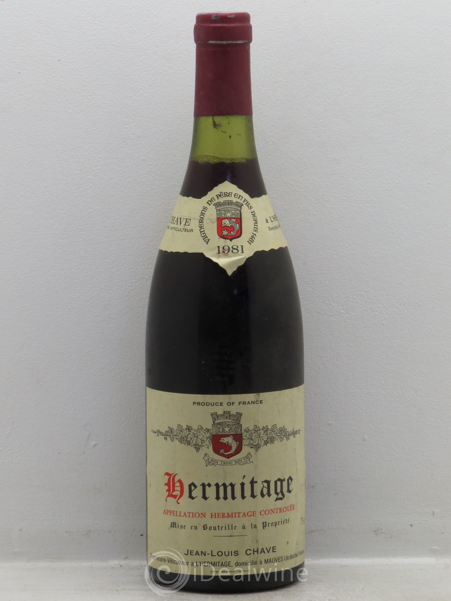 Hermitage Jean-Louis Chave 1981 - Lot de 1 bouteille - 0