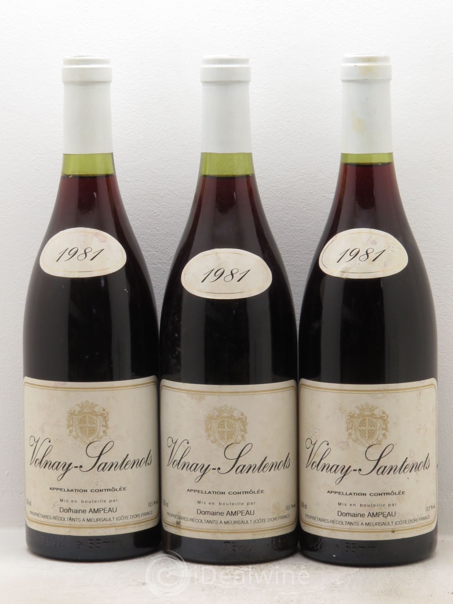 Volnay 1er Cru Domaine Ampeau 1981 - Posten von 3 Flaschen - 0