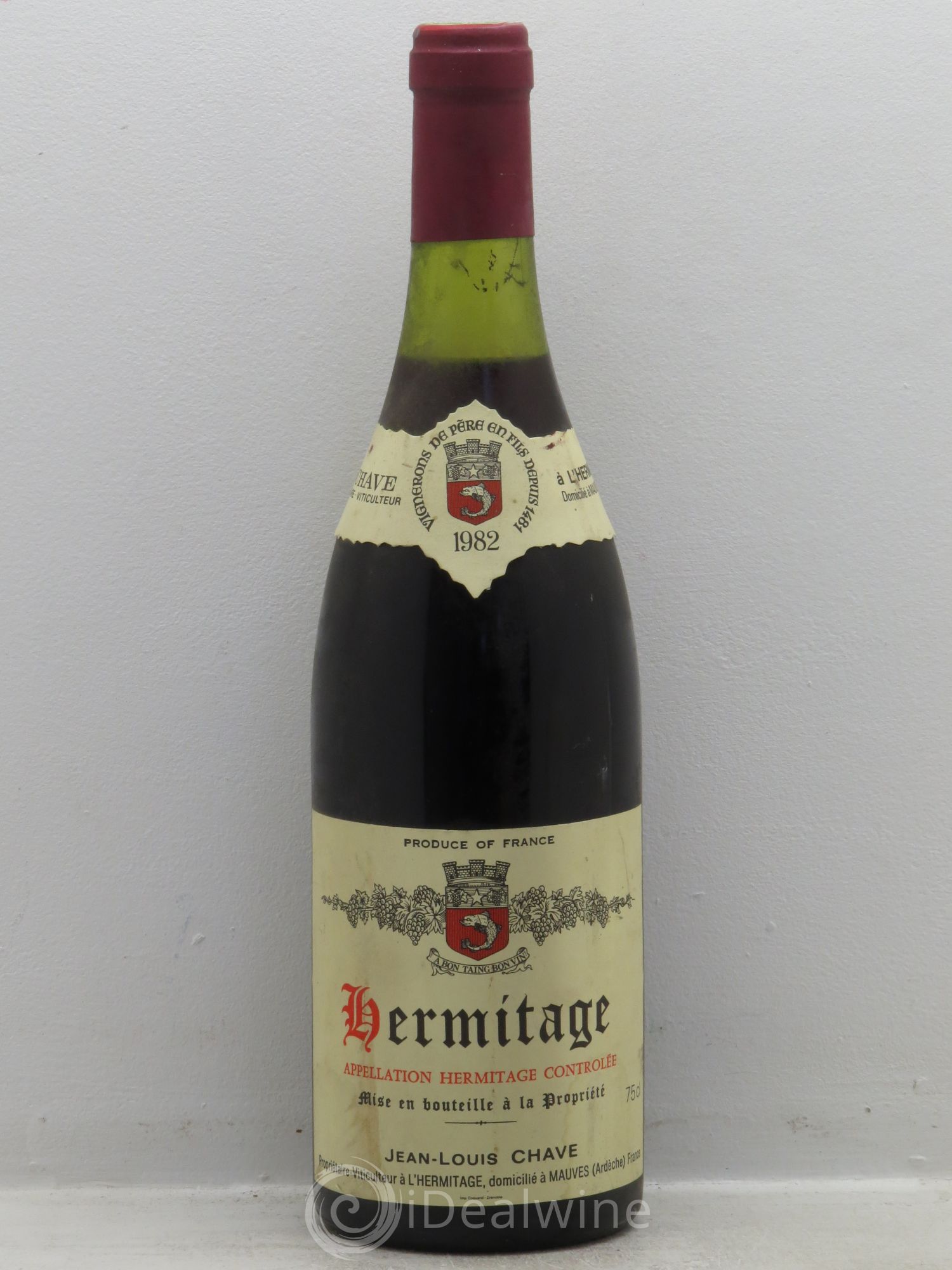 Hermitage Jean-Louis Chave 1982 - Lot de 1 bouteille - 0