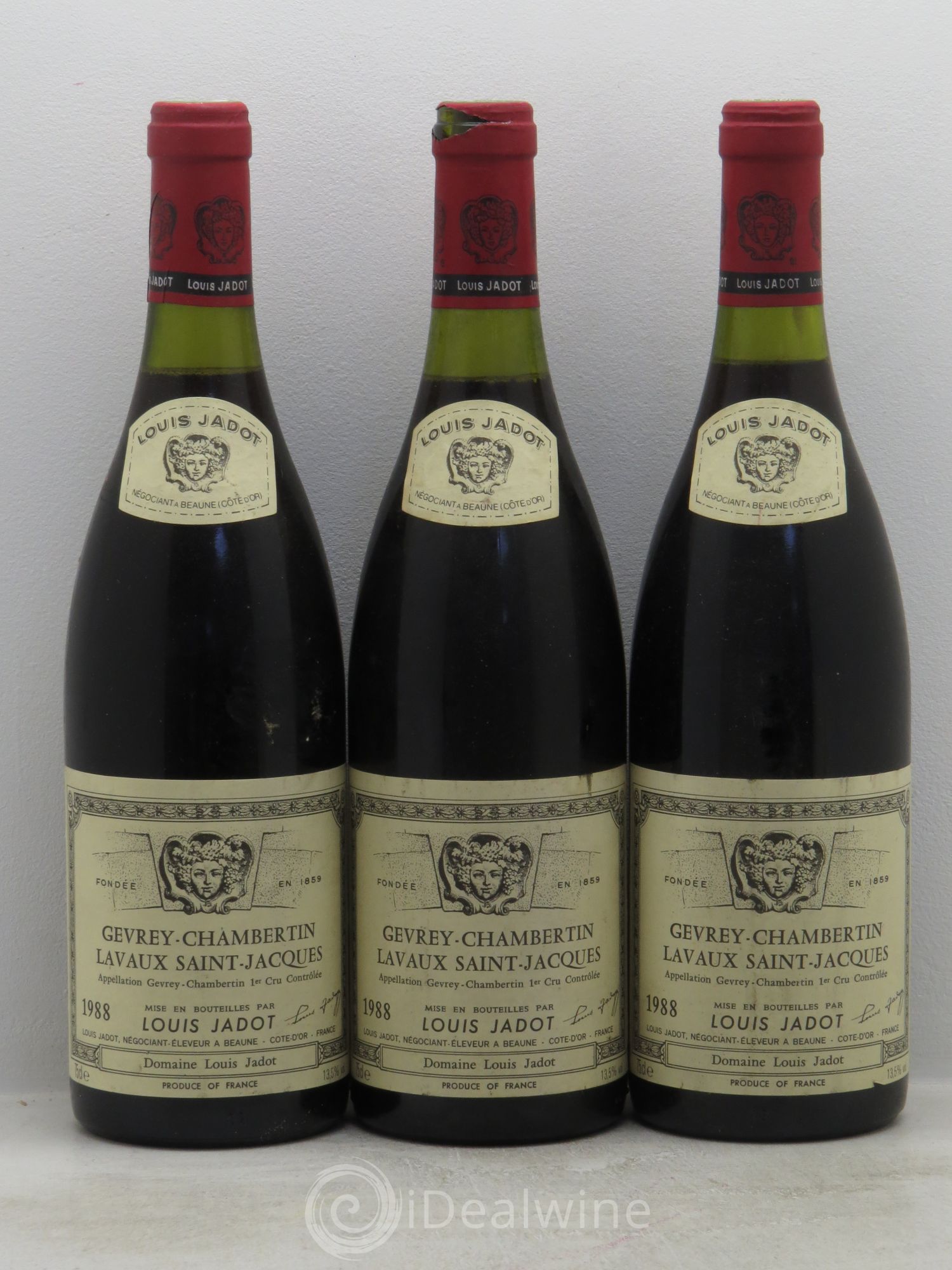 Gevrey-Chambertin 1er Cru 1988 - Lot de 3 bouteilles - 0