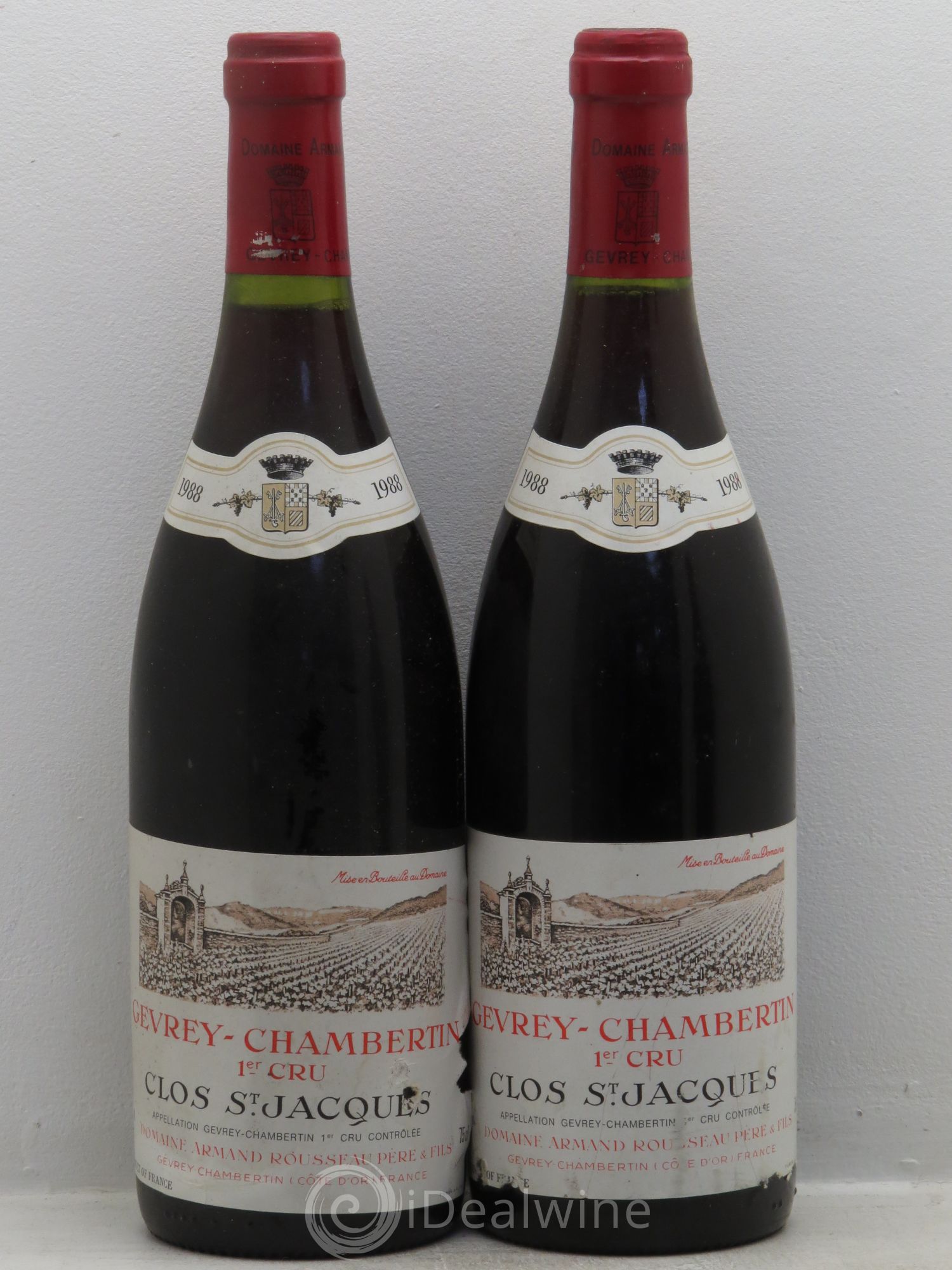 Gevrey-Chambertin 1er Cru Clos Saint-Jacques Armand Rousseau (Domaine) 1988 - Lot de 2 bouteilles - 0