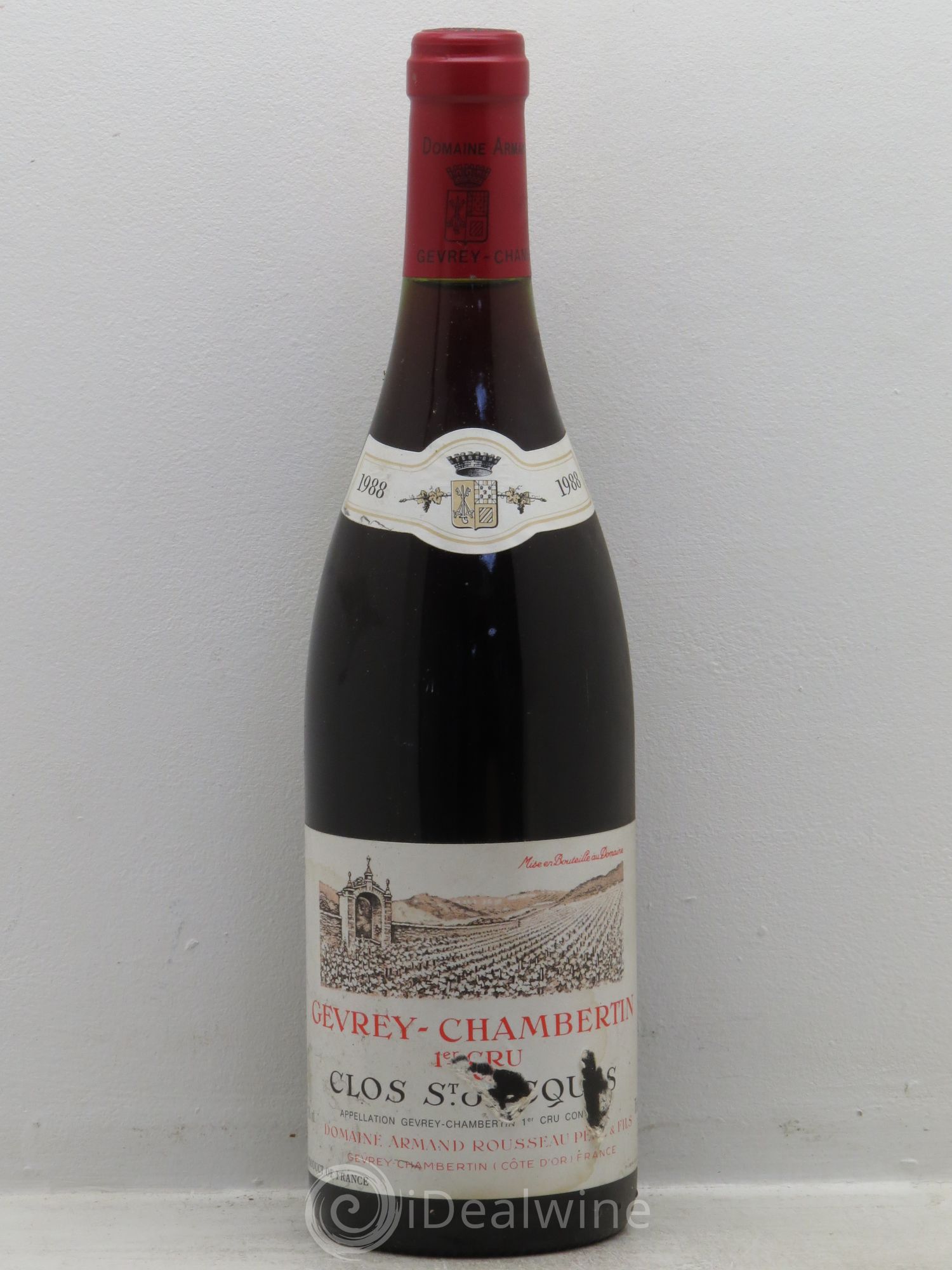 Gevrey-Chambertin 1er Cru Clos Saint-Jacques Armand Rousseau (Domaine) 1988 - Lot de 1 bouteille - 0