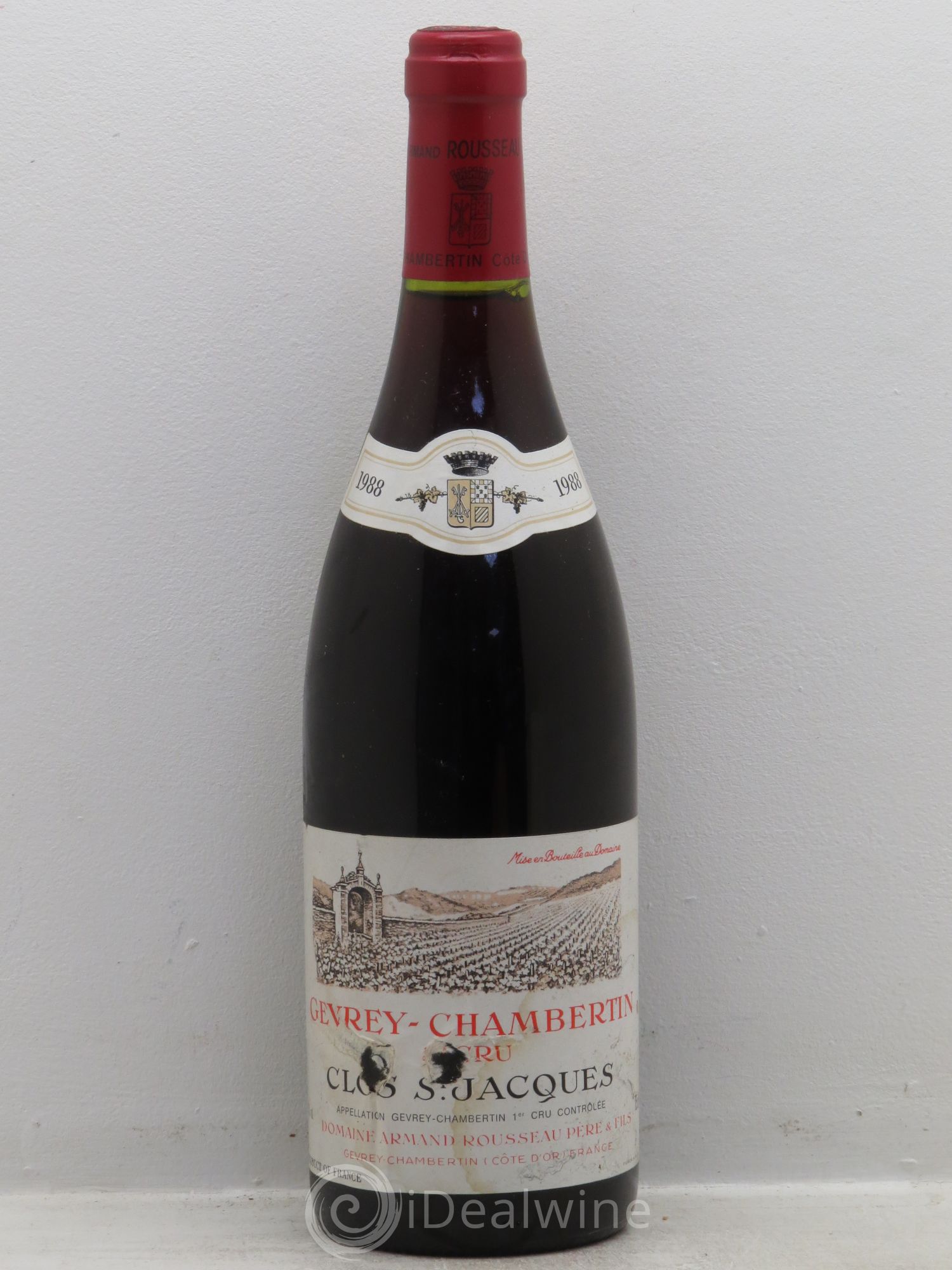 Gevrey-Chambertin 1er Cru Clos Saint-Jacques Armand Rousseau (Domaine) 1988 - Lot de 1 bouteille - 0
