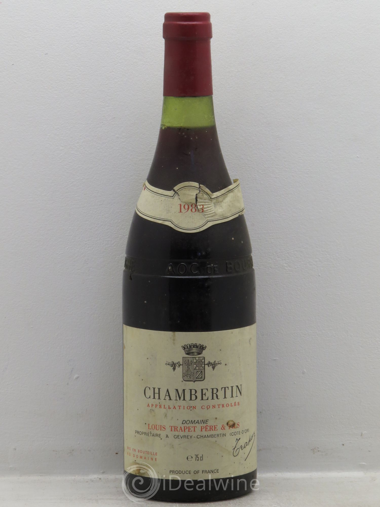 Chambertin Grand Cru Domaine Trapet 1983 - Lot de 1 bouteille - 0