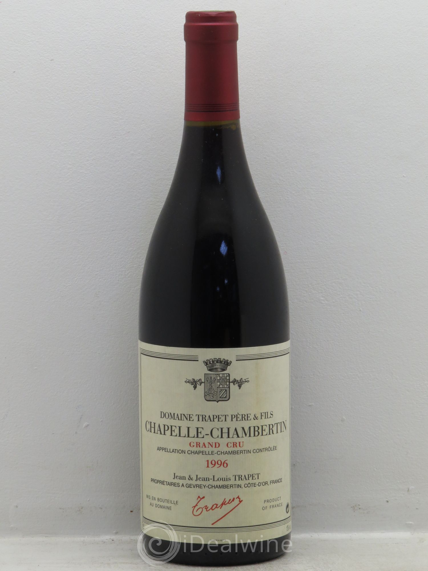 Chapelle-Chambertin Grand Cru Domaine Trapet 1996 - Lot de 1 bouteille - 0