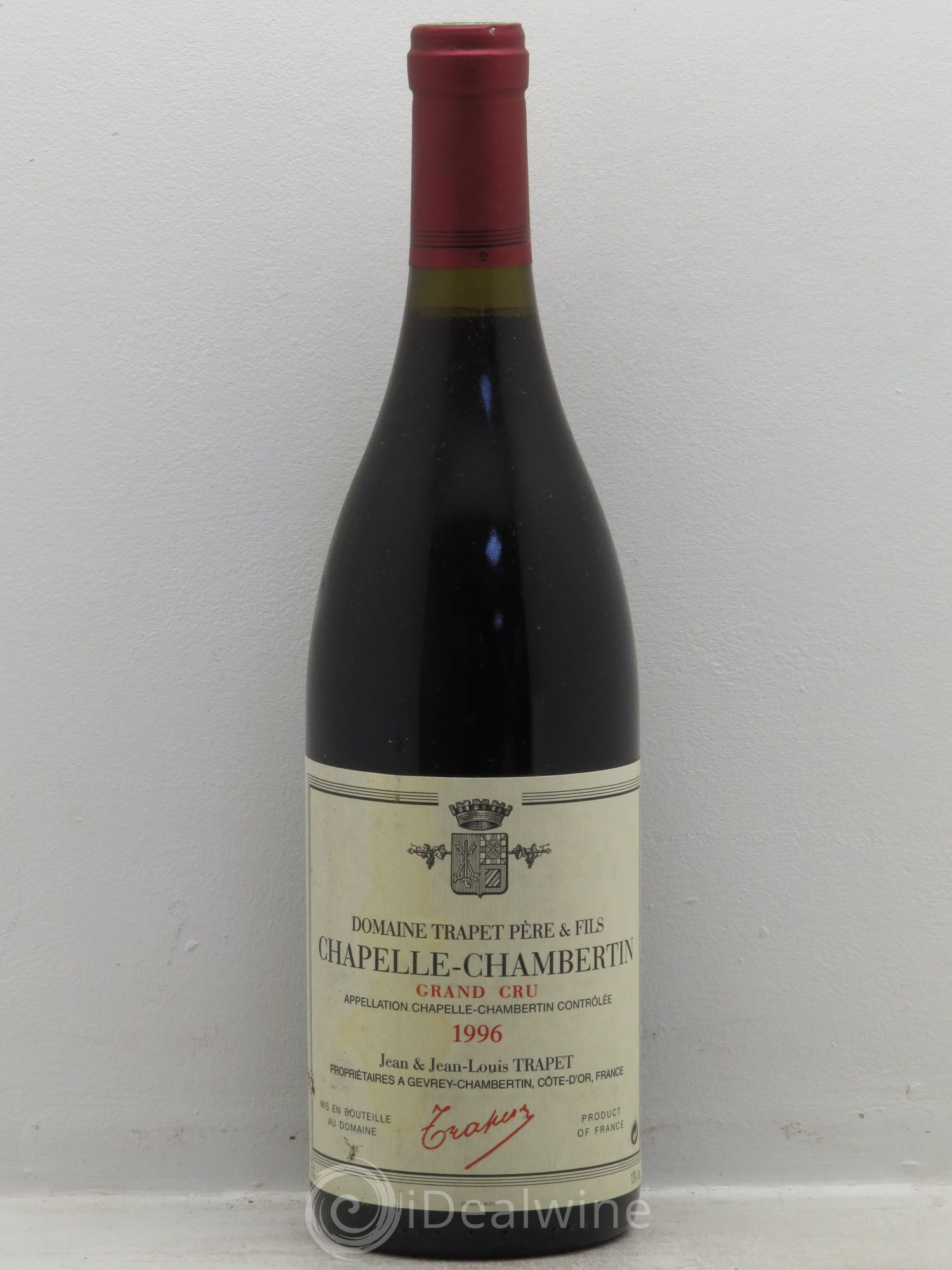 Chapelle-Chambertin Grand Cru Domaine Trapet 1996 - Lot de 1 bouteille - 0