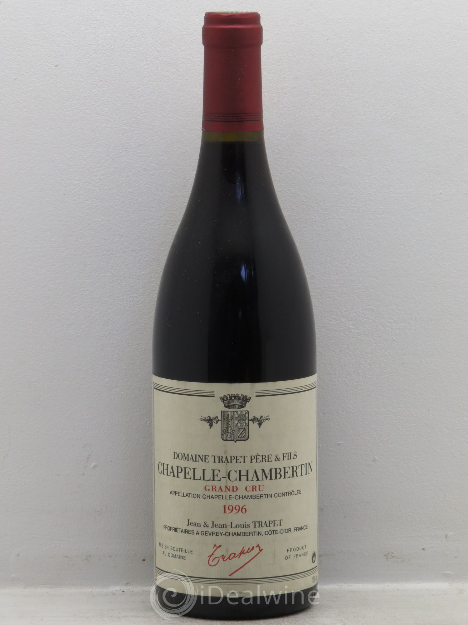 Chapelle-Chambertin Grand Cru Domaine Trapet 1996 - Lot de 1 bouteille - 0