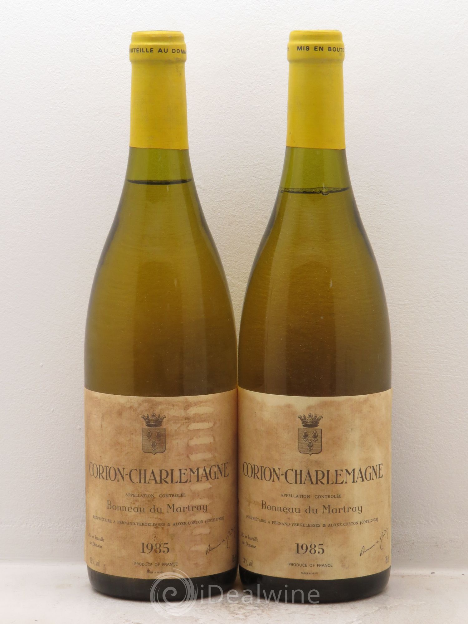 Corton-Charlemagne Grand Cru Bonneau du Martray (Domaine) 1985 - Lot de 2 bouteilles - 0