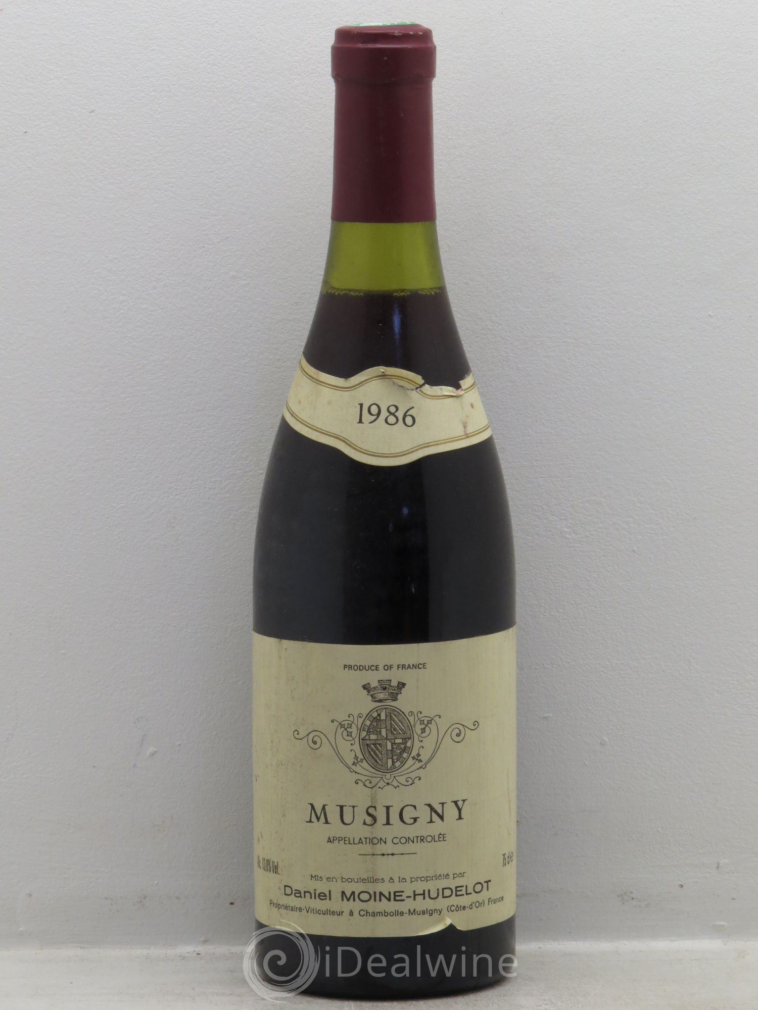 Musigny Grand Cru Moine-Hudelot (Domaine) 1986 - Lot de 1 bouteille - 0