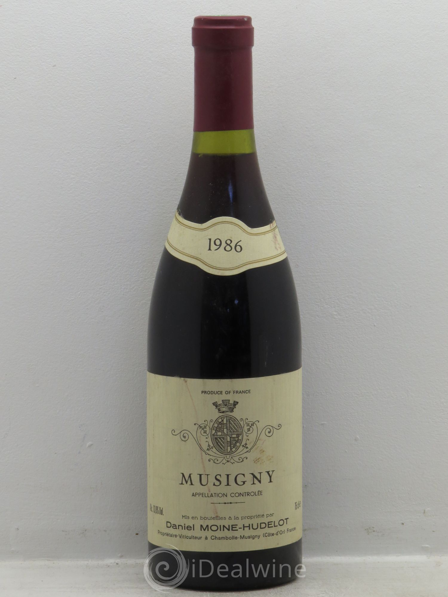 Musigny Grand Cru Moine-Hudelot (Domaine) 1986 - Lot de 1 bouteille - 0