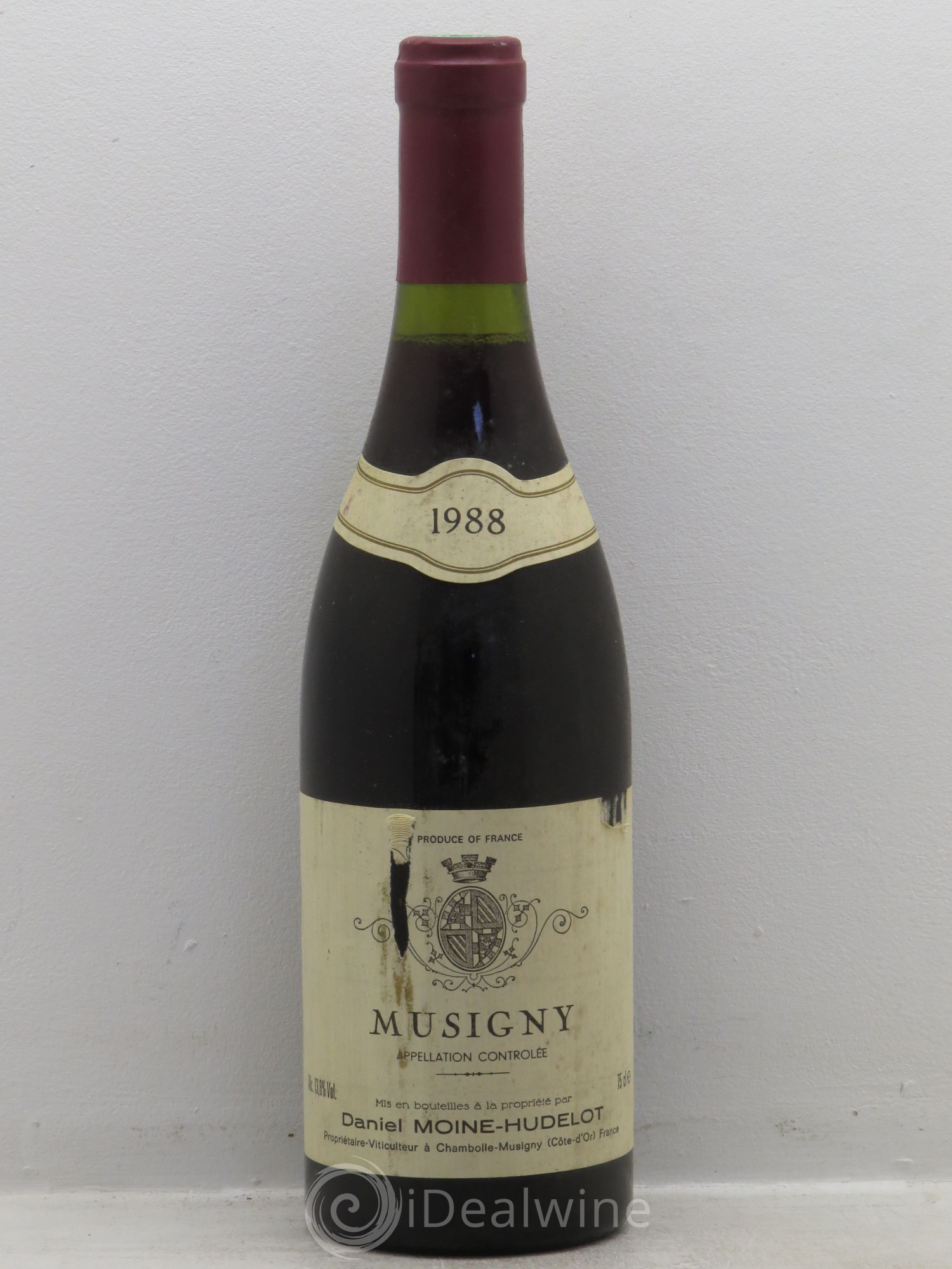 Musigny Grand Cru Moine-Hudelot (Domaine) 1988 - Lot de 1 bouteille - 0