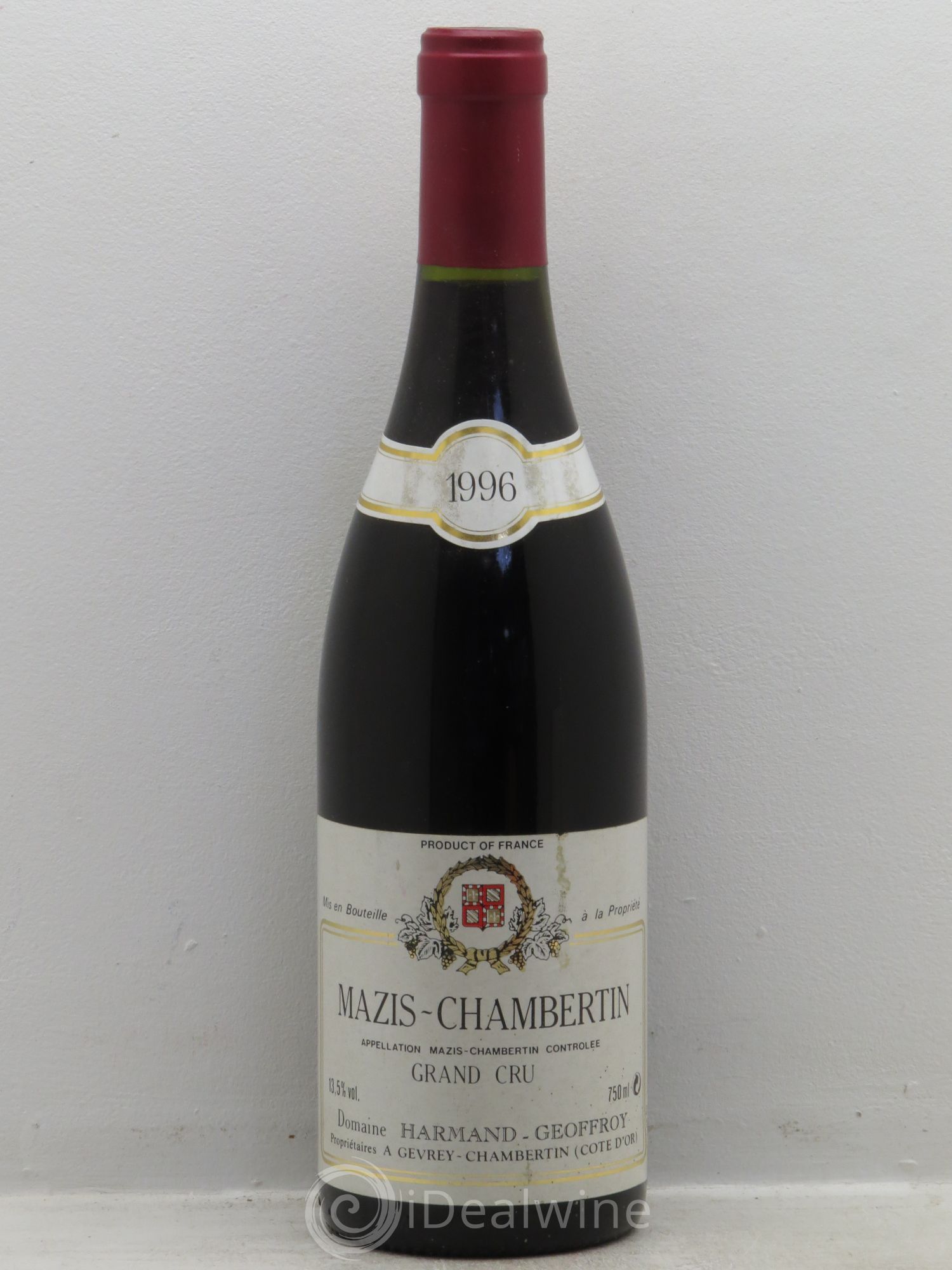 Mazis-Chambertin Grand Cru Harmand-Geoffroy (Domaine) 1996 - Lot de 1 bouteille - 0