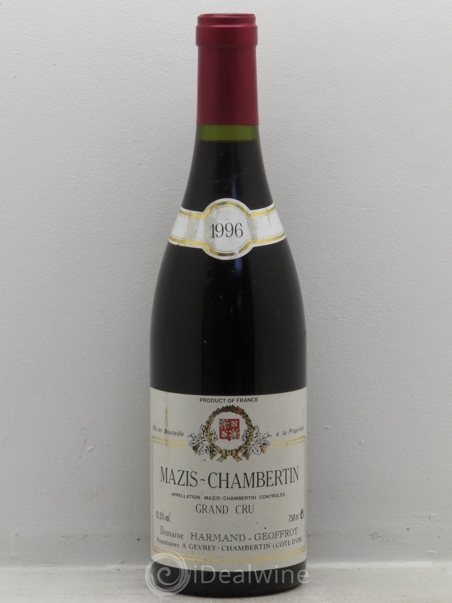 Mazis-Chambertin Grand Cru Harmand-Geoffroy (Domaine) 1996 - Lot de 1 bouteille - 0