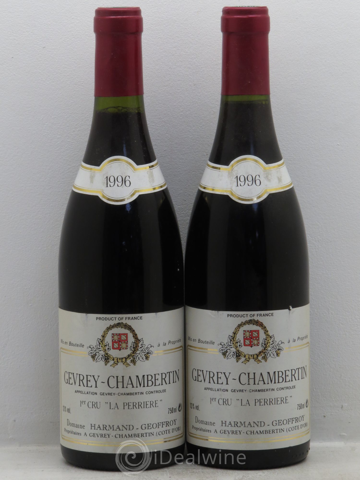 Gevrey-Chambertin 1er Cru La Perrière Harmand-Geoffroy (Domaine) 1996 - Lot de 2 bouteilles - 0