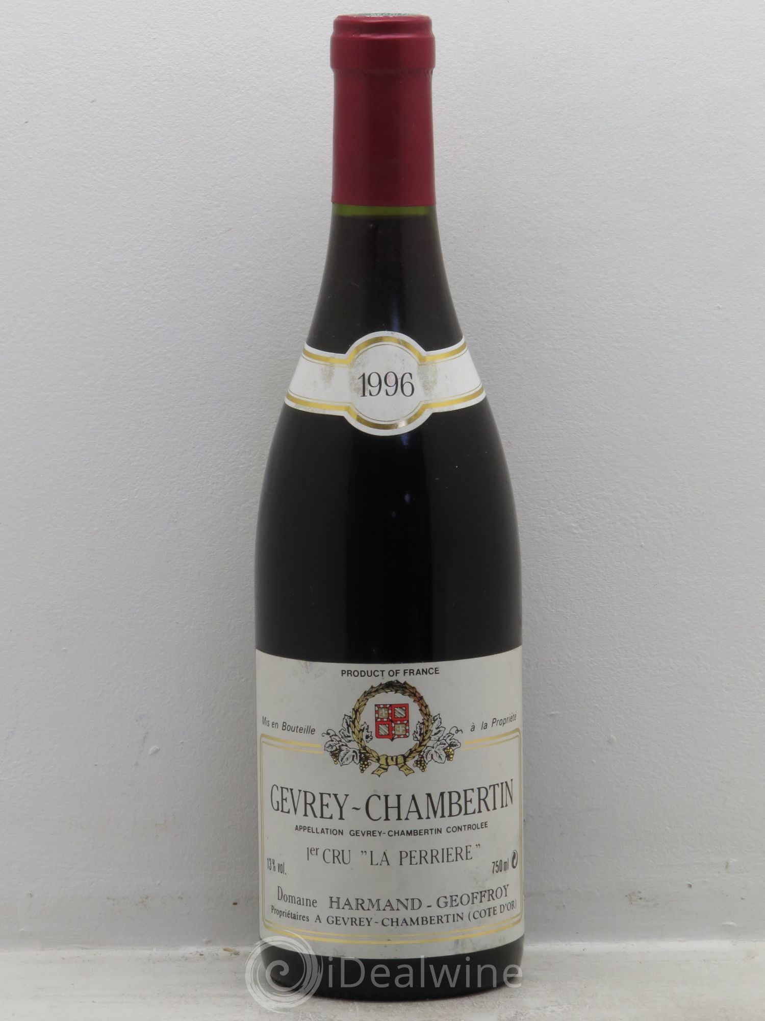 Gevrey-Chambertin 1er Cru La Perrière Harmand-Geoffroy (Domaine) 1996 - Lot de 1 bouteille - 0