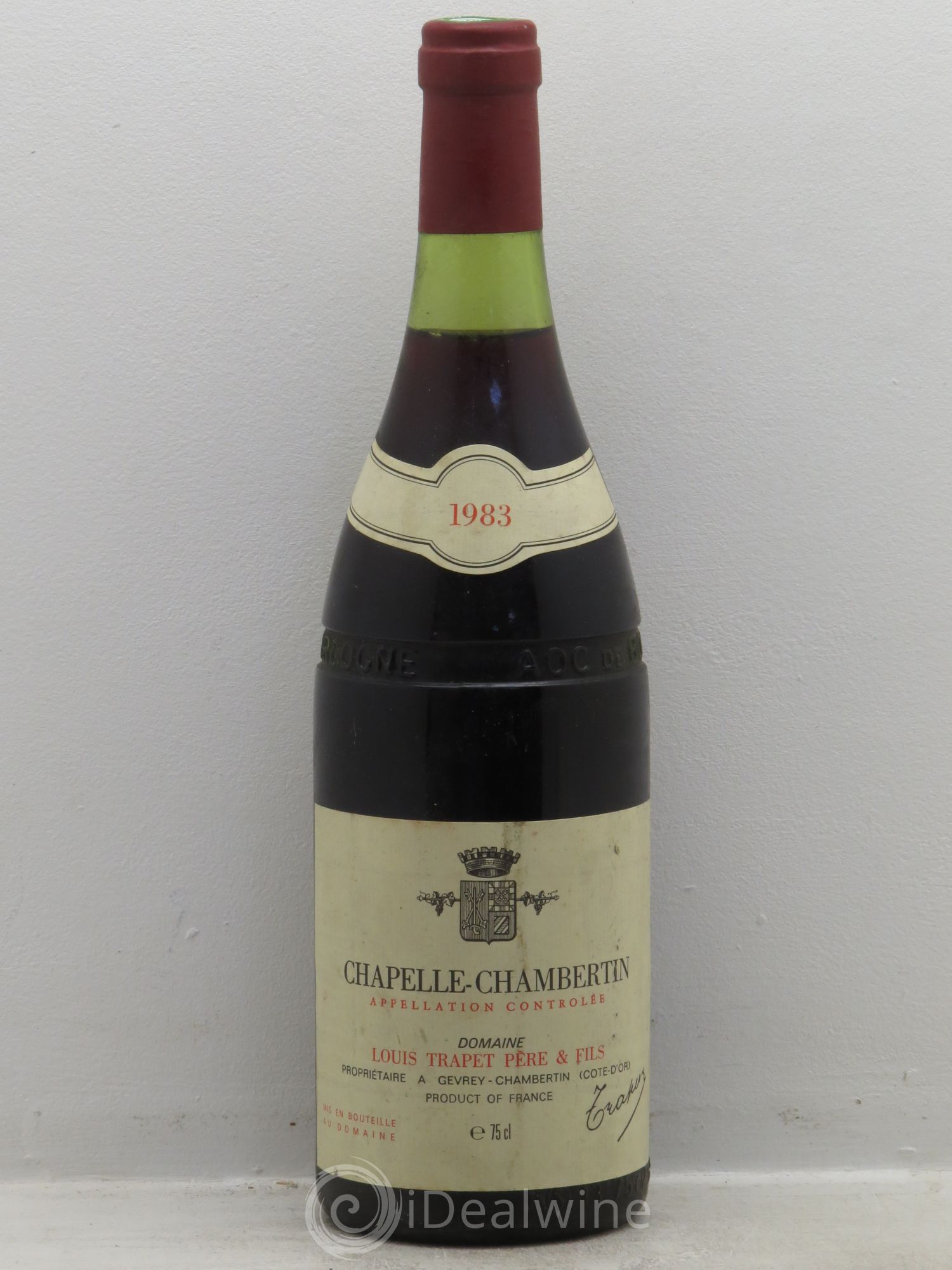Chapelle-Chambertin Grand Cru Domaine Trapet 1983 - Lot de 1 bouteille - 0