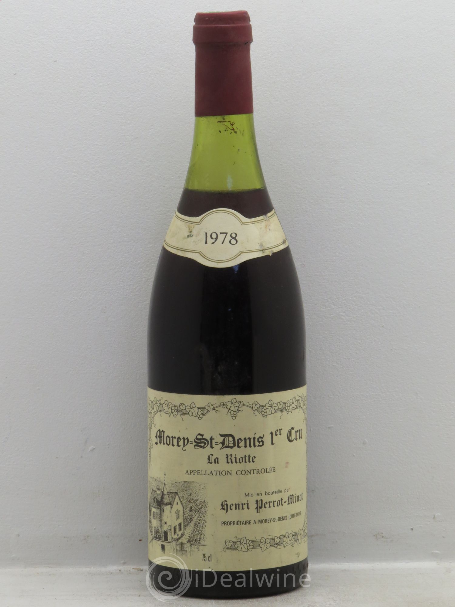 Morey-Saint-Denis 1er Cru La Riotte Vieilles Vignes Perrot-Minot 1978 - Lot de 1 bouteille - 0
