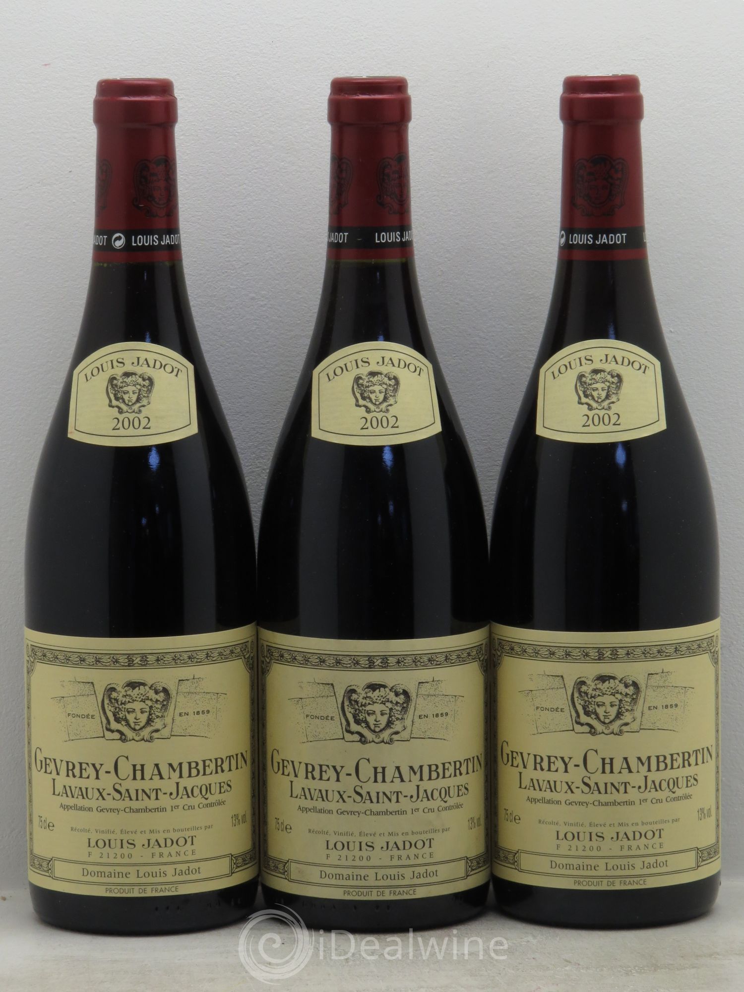 Gevrey-Chambertin 1er Cru 2002 - Lot de 3 bouteilles - 0