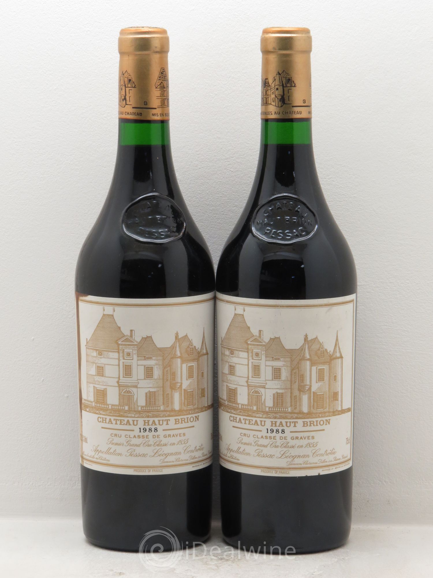 Château Haut Brion 1er Grand Cru Classé 1988 - Lot de 2 bouteilles - 0