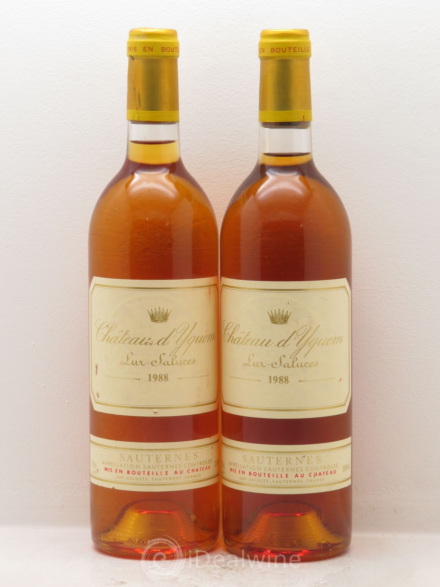 Château d' Yquem 1er Cru Classé Supérieur 1988 - Lotto di 2 bottiglie - 0