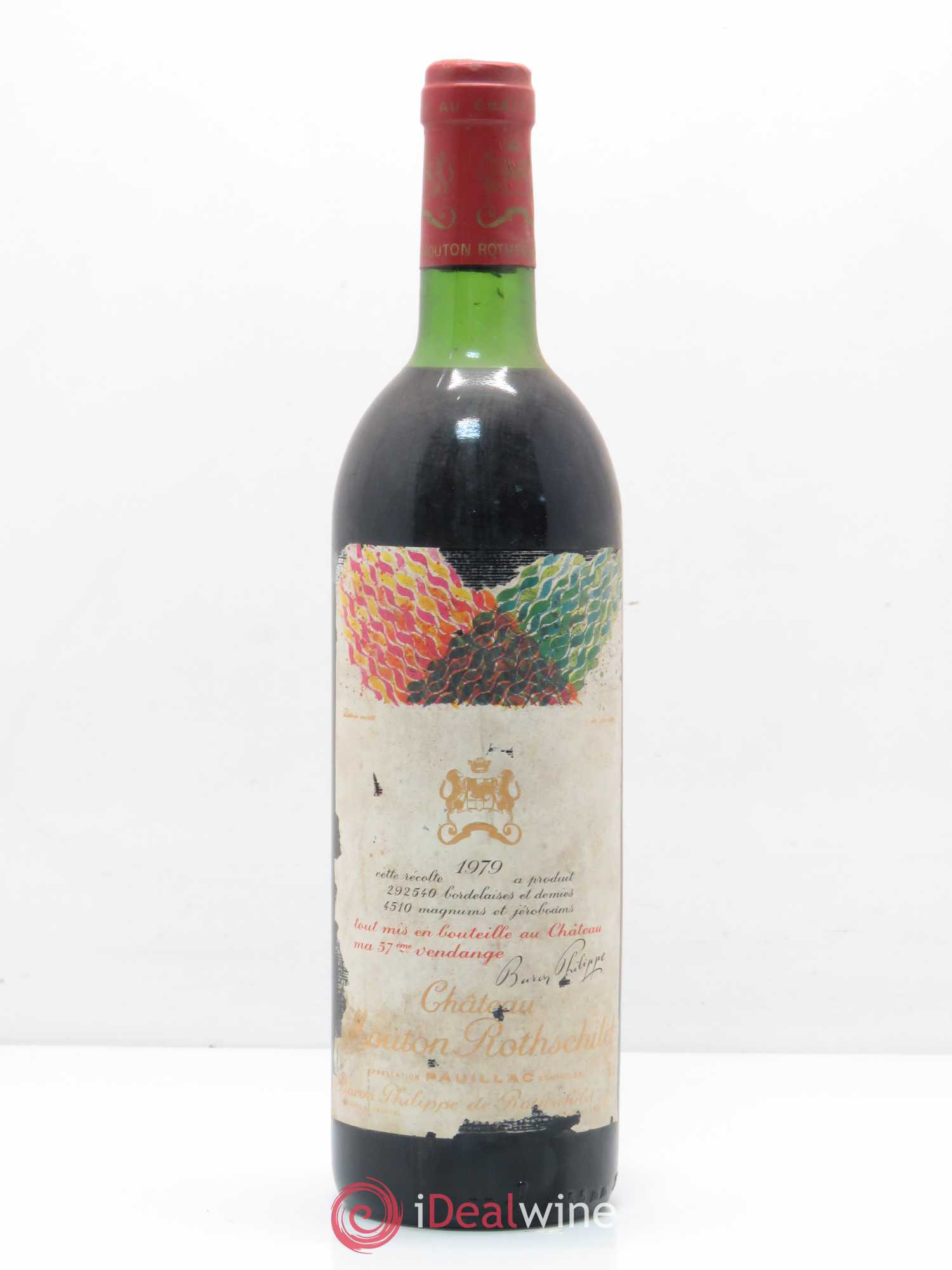Château Mouton Rothschild 1er Grand Cru Classé 1979 - Lot de 1 bouteille - 0
