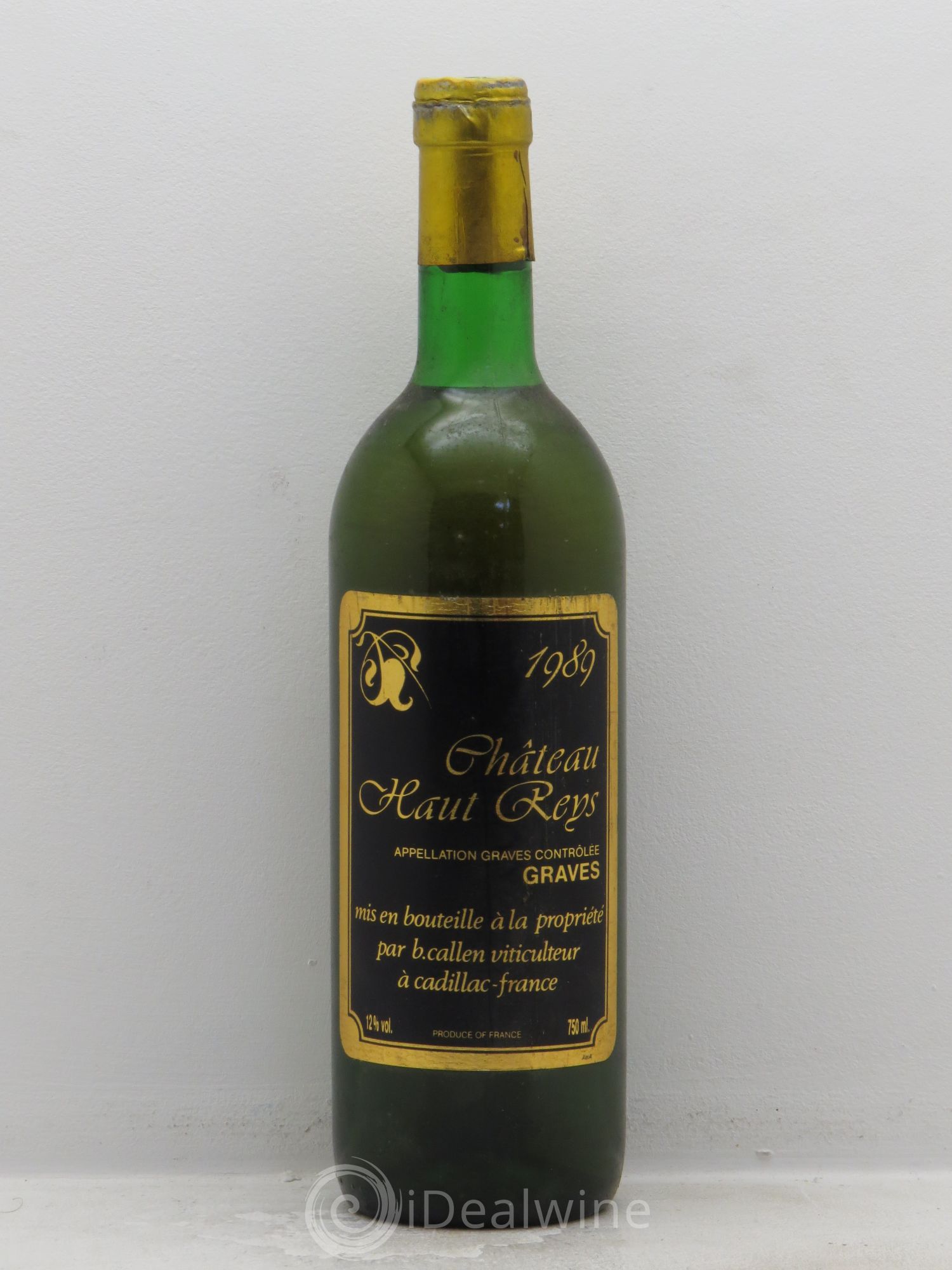 Graves Château Haut Reys 1989 - Posten von 1 Flasche - 0