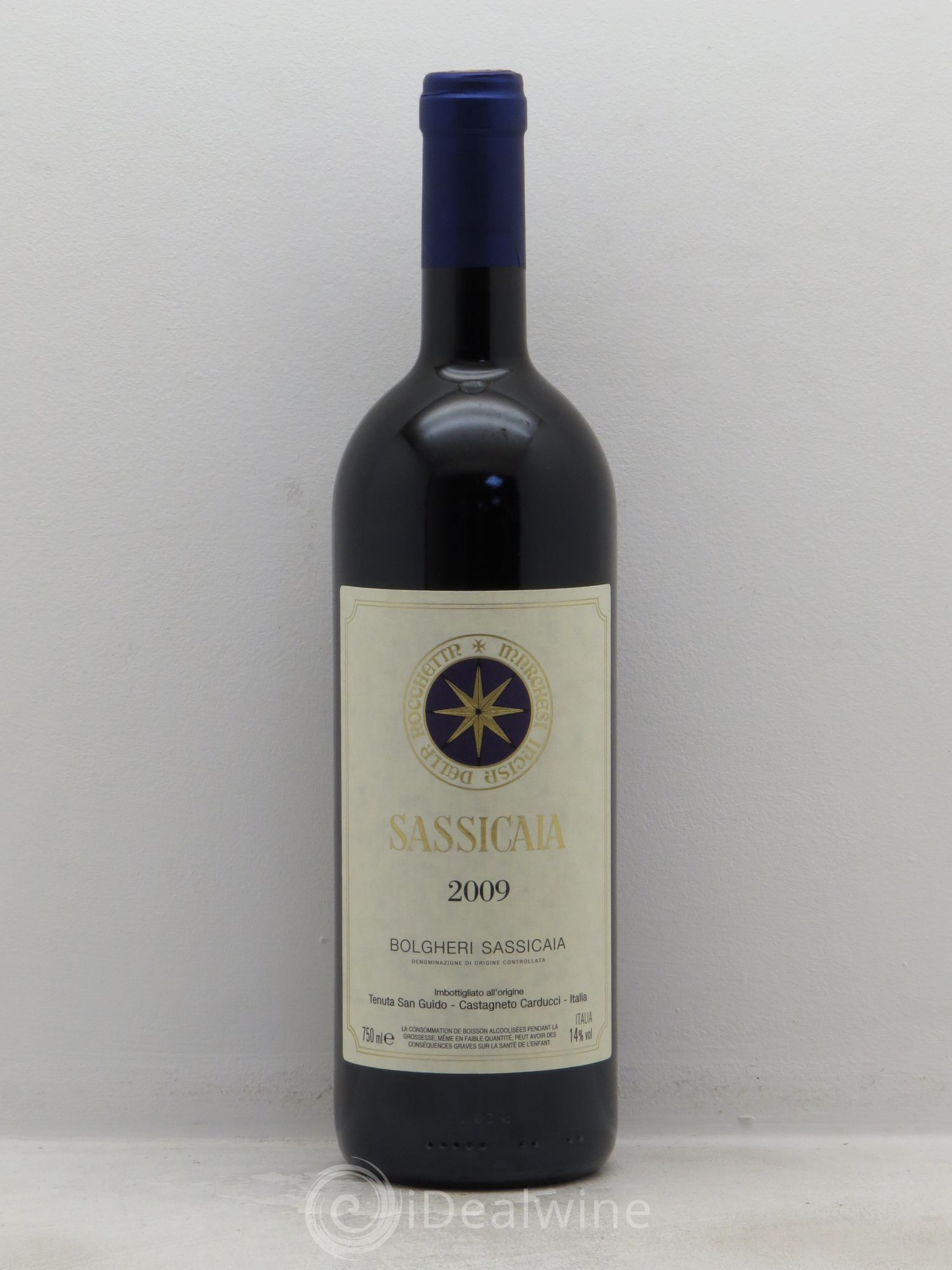 Bolgheri DOC Sassicaia Tenuta San Guido 2009 - Lot de 1 bouteille - 0