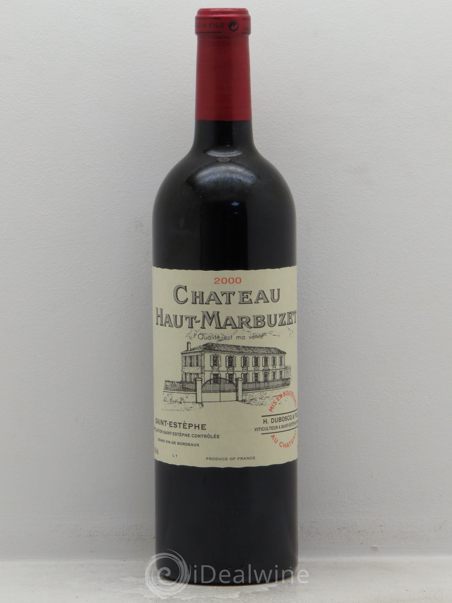 Château Haut Marbuzet 2000 - Lot de 1 bouteille - 0