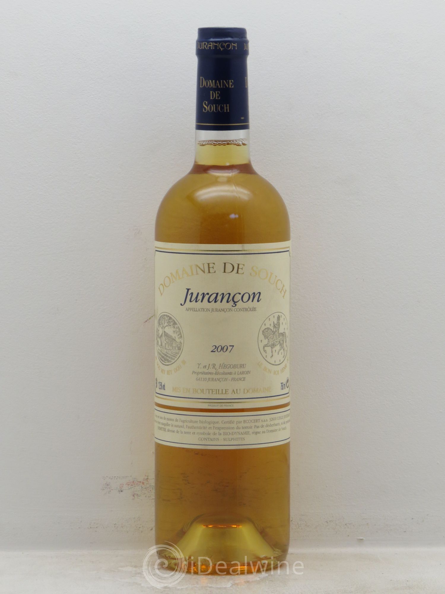 Jurançon sec Souch (Domaine de) 2007 - Lot de 1 bouteille - 0