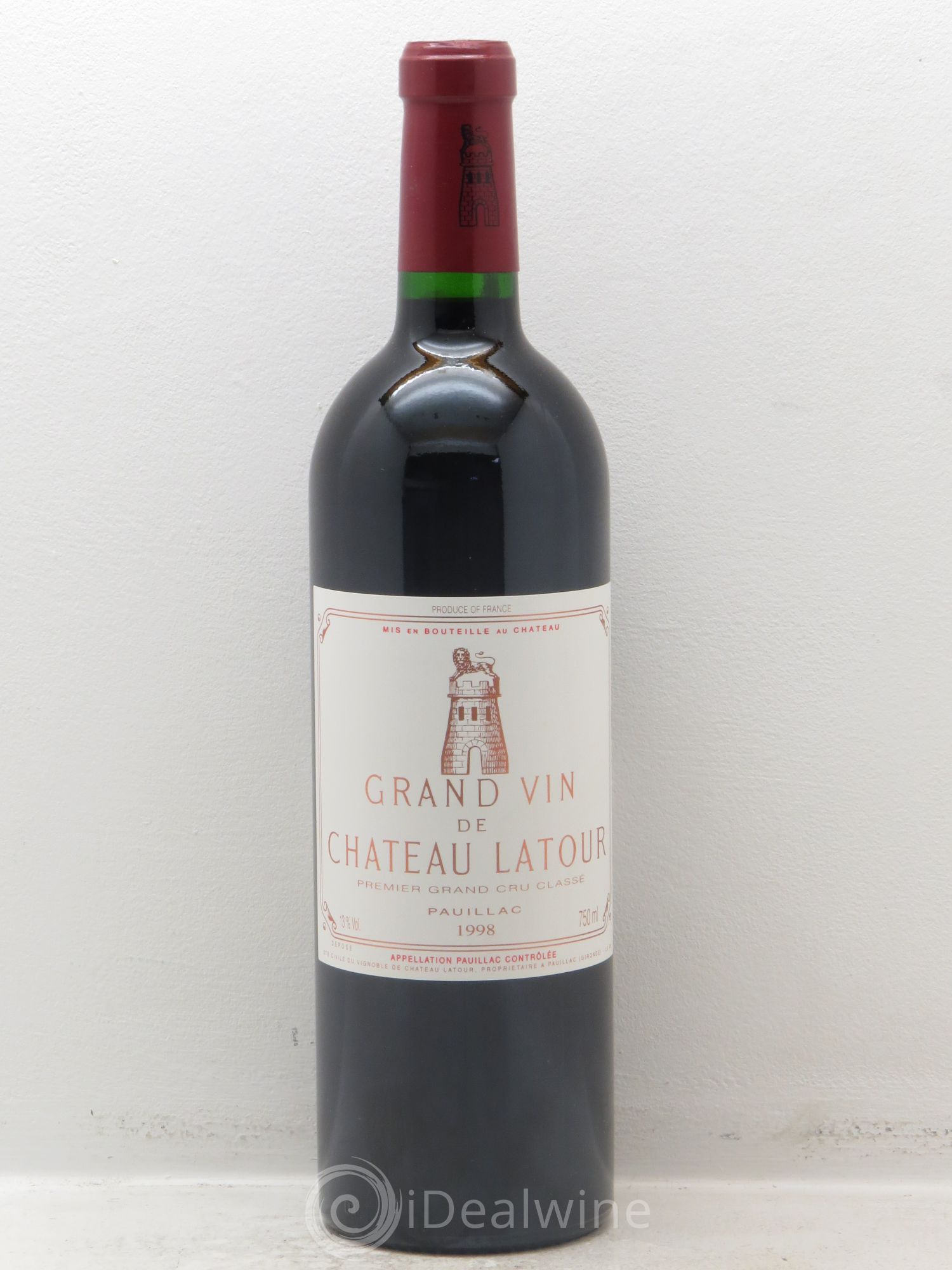 Château Latour 1er Grand Cru Classé 1998 - Lot de 1 bouteille - 0