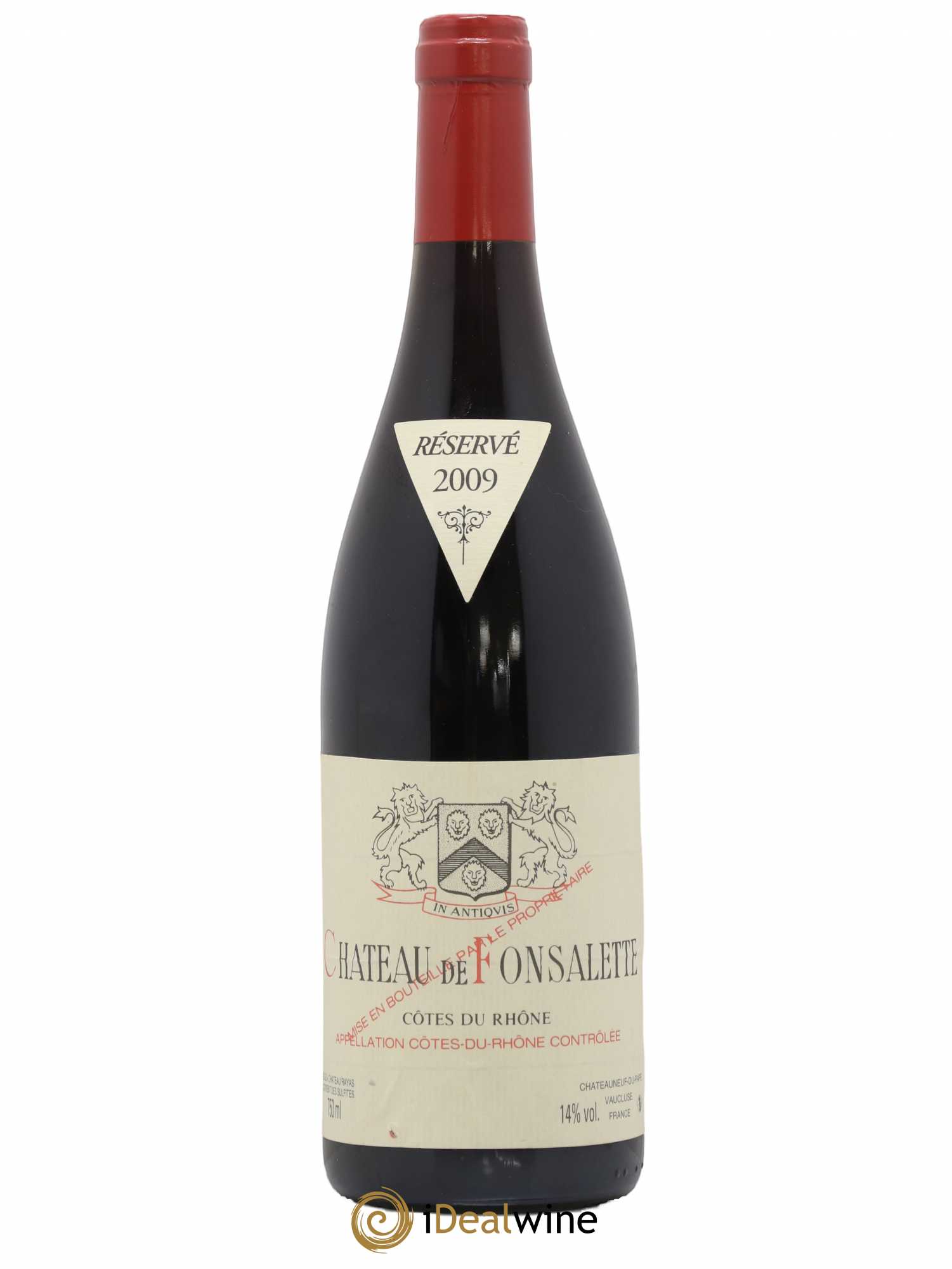 Côtes-du-Rhône Château de Fonsalette Emmanuel Reynaud 2009 - Lot de 1 bouteille - 0