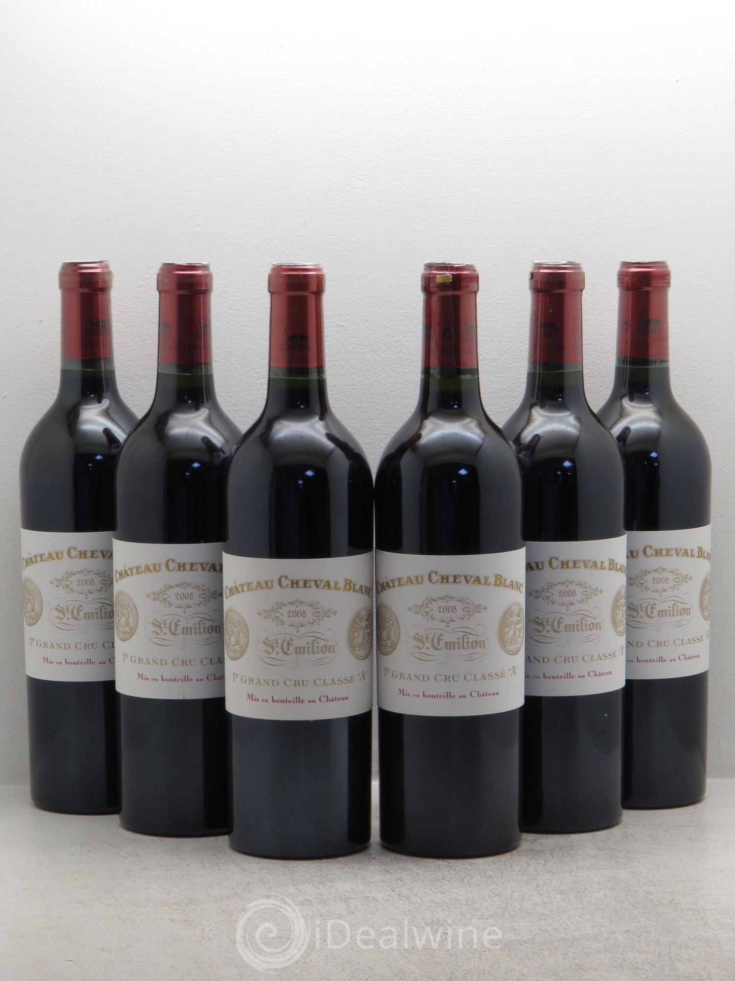 Château Cheval Blanc 1er Grand Cru Classé A 2008 - Lot de 6 bouteilles - 0