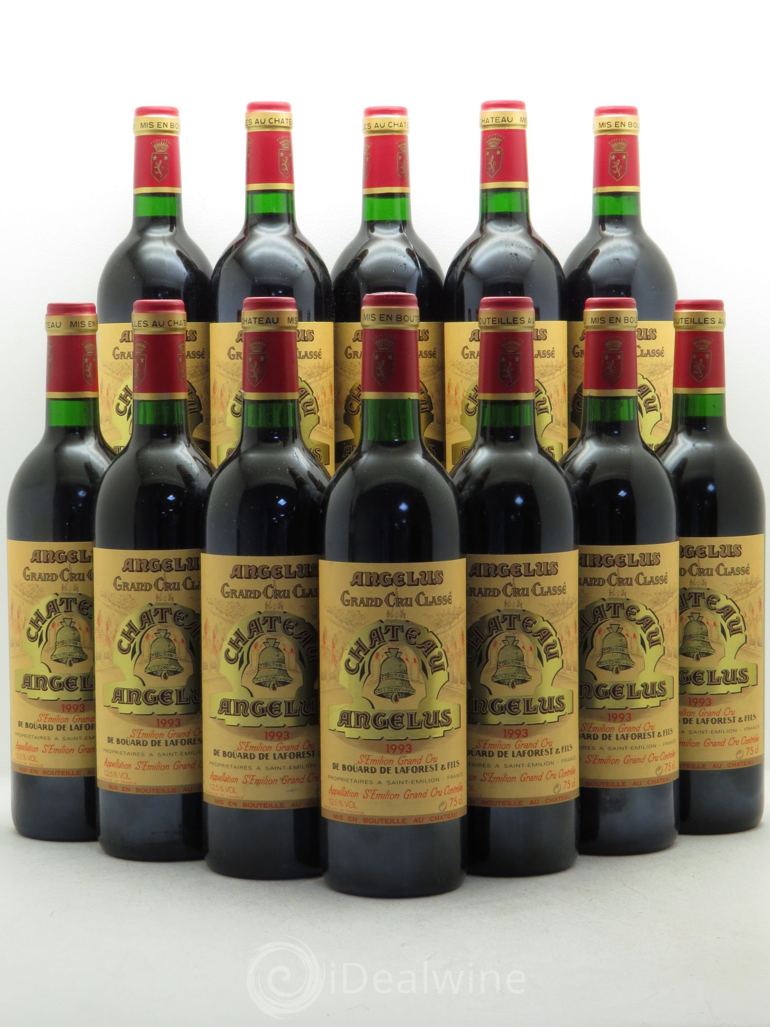 Château Angélus 1er Grand Cru Classé A 1993 - Lot de 12 bouteilles - 0