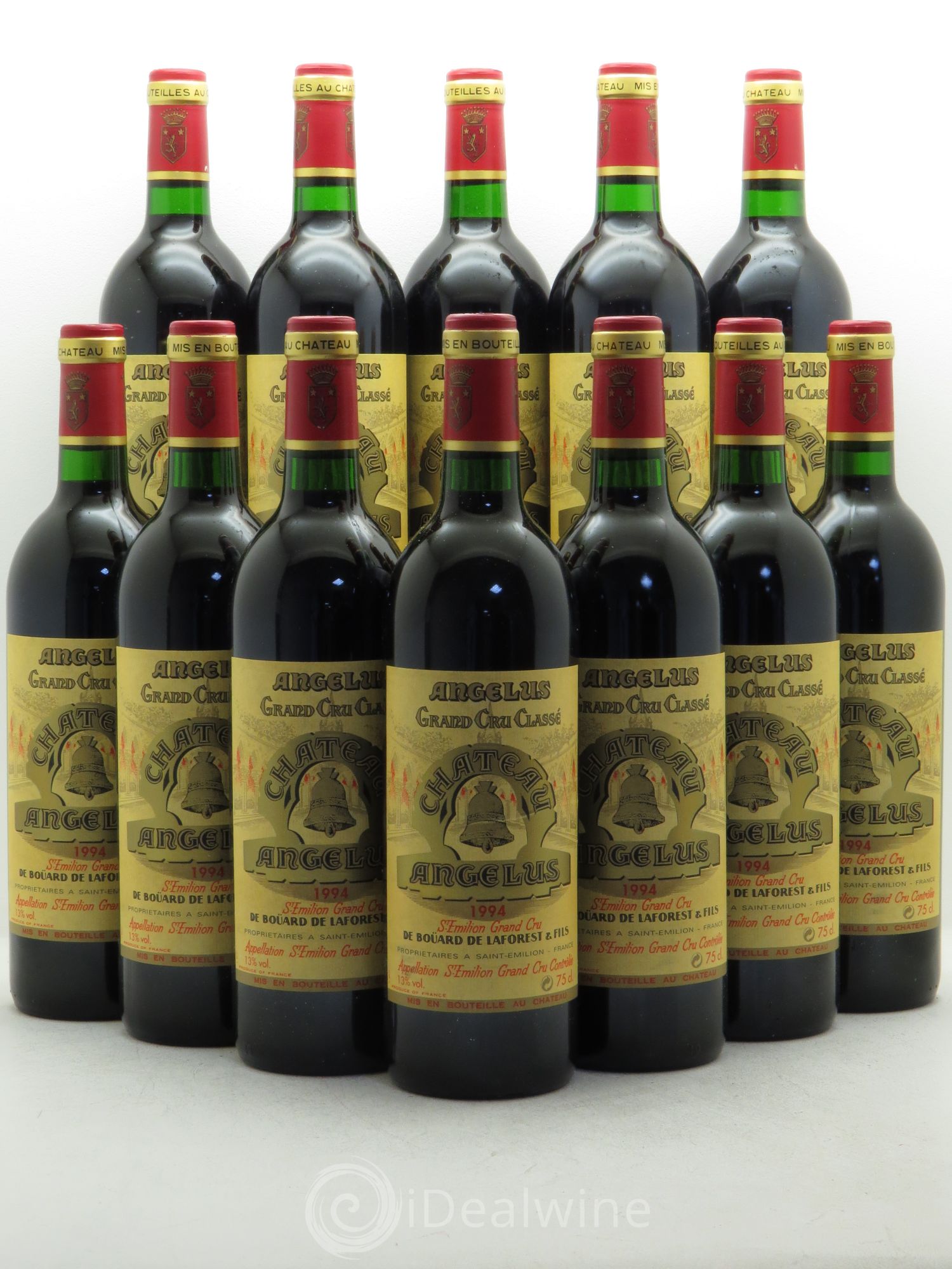 Château Angélus 1er Grand Cru Classé A 1994 - Lot de 12 bouteilles - 0