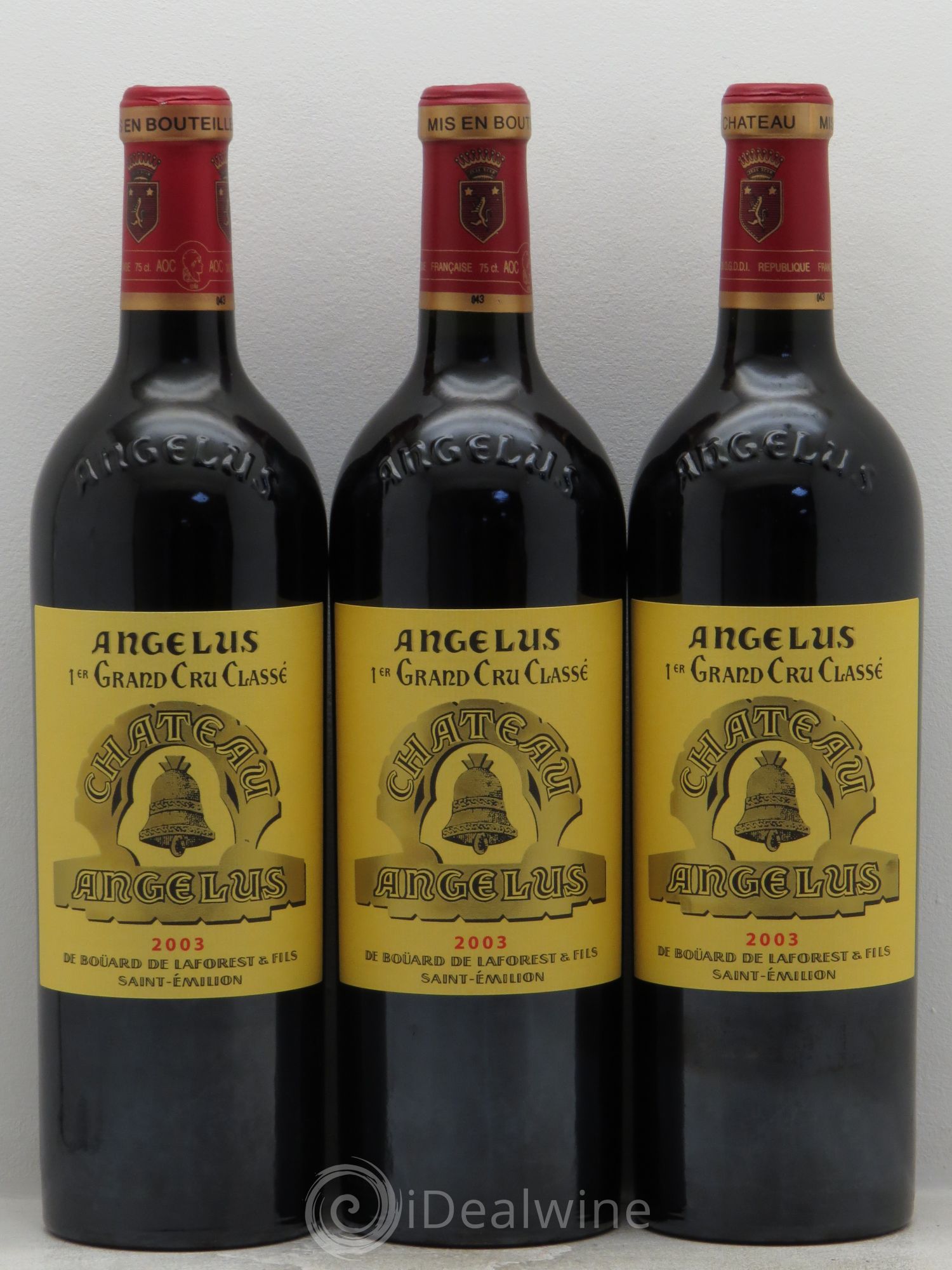 Château Angélus 1er Grand Cru Classé A 2003 - Lot de 12 bouteilles - 1