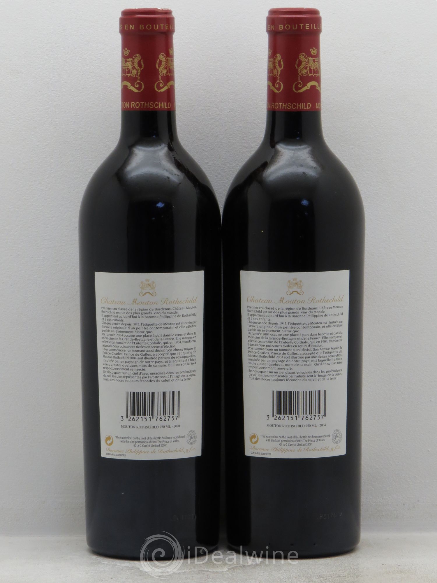Château Mouton Rothschild 1er Grand Cru Classé 2004 - Lotto di 2 bottiglie - 1