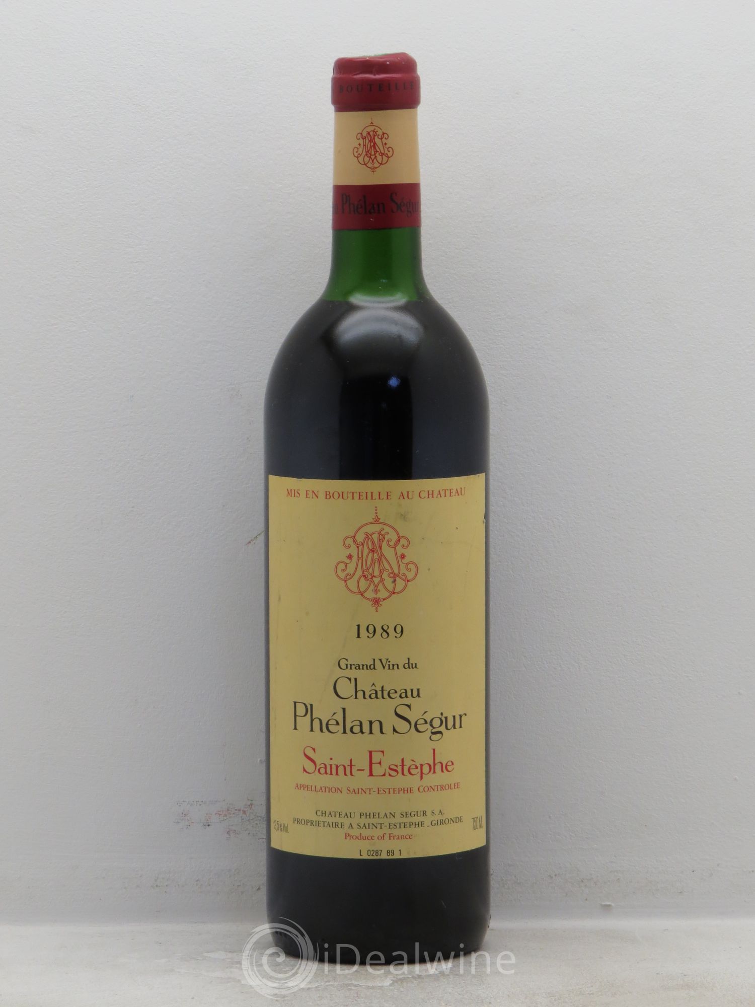 Château Phélan Ségur 1989 - Lot de 1 bouteille - 0
