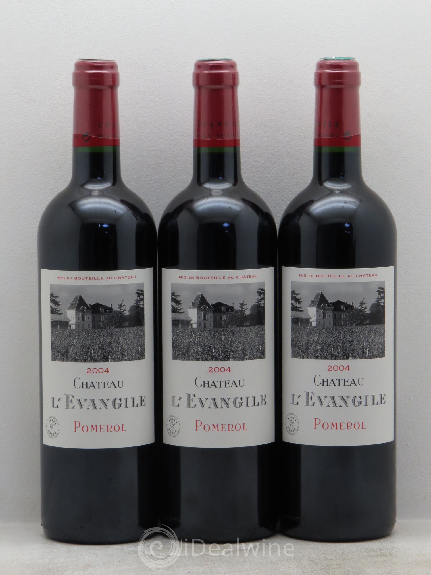 Château l' Évangile 2004 - Lot de 3 bouteilles - 0