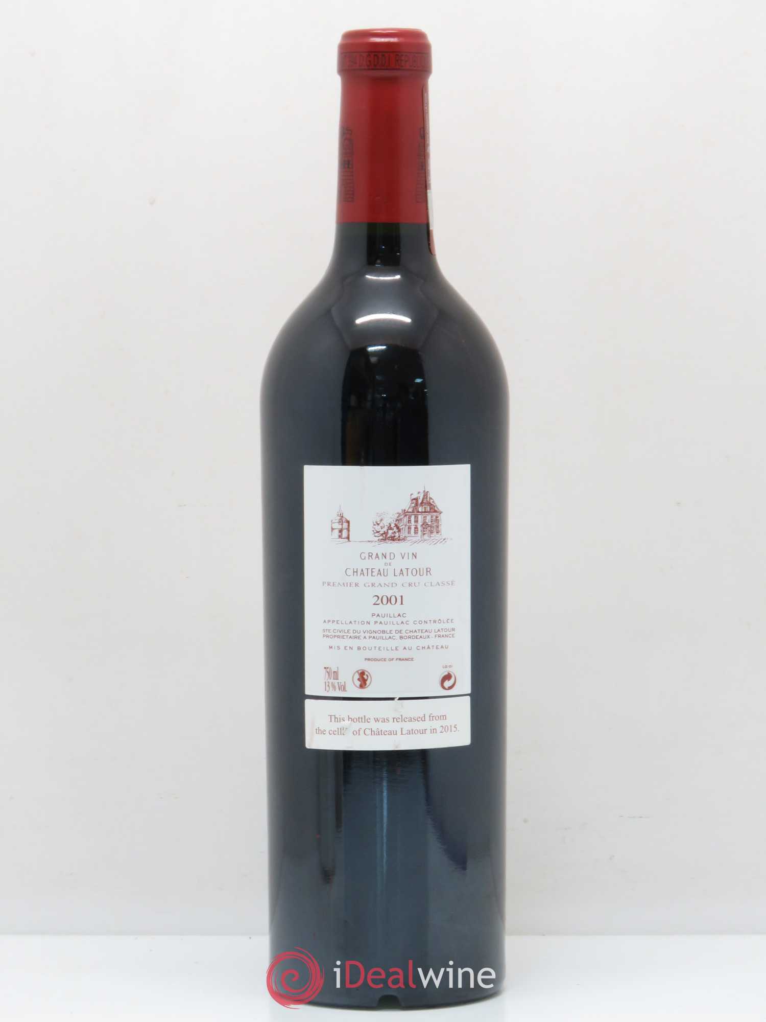 Château Latour 1er Grand Cru Classé 2001 - Lot de 1 bouteille - 1